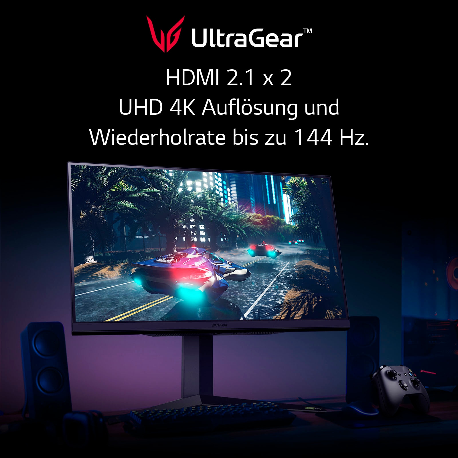 LG Gaming-Monitor »32GQ950P«, 80 cm/32 Zoll, 3840 x 2160 px, 4K Ultra HD, 1 ms Reaktionszeit, 144 Hz