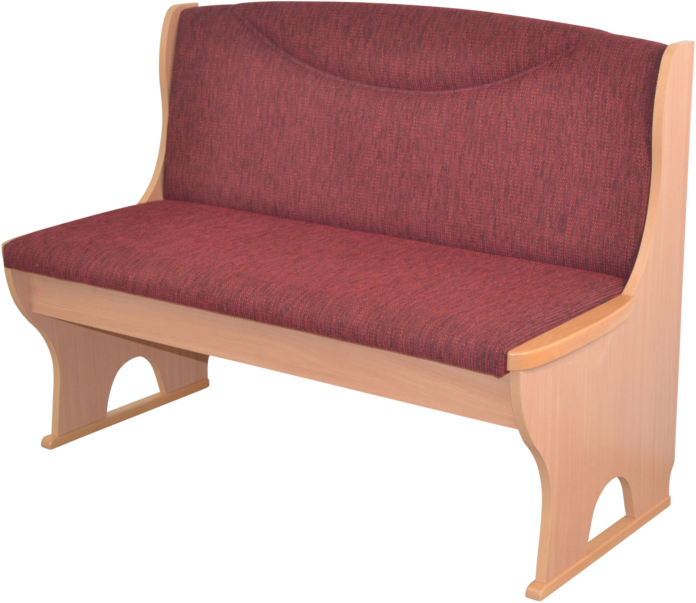 HOFMANN LIVING AND MORE Essgruppe »5tlg. Tischgruppe« Spar-Set, 5tlg. Tischgruppe, 5 Stk. tlg. Stühle montiert bordeaux + bordeaux + Buche-Nachbildung