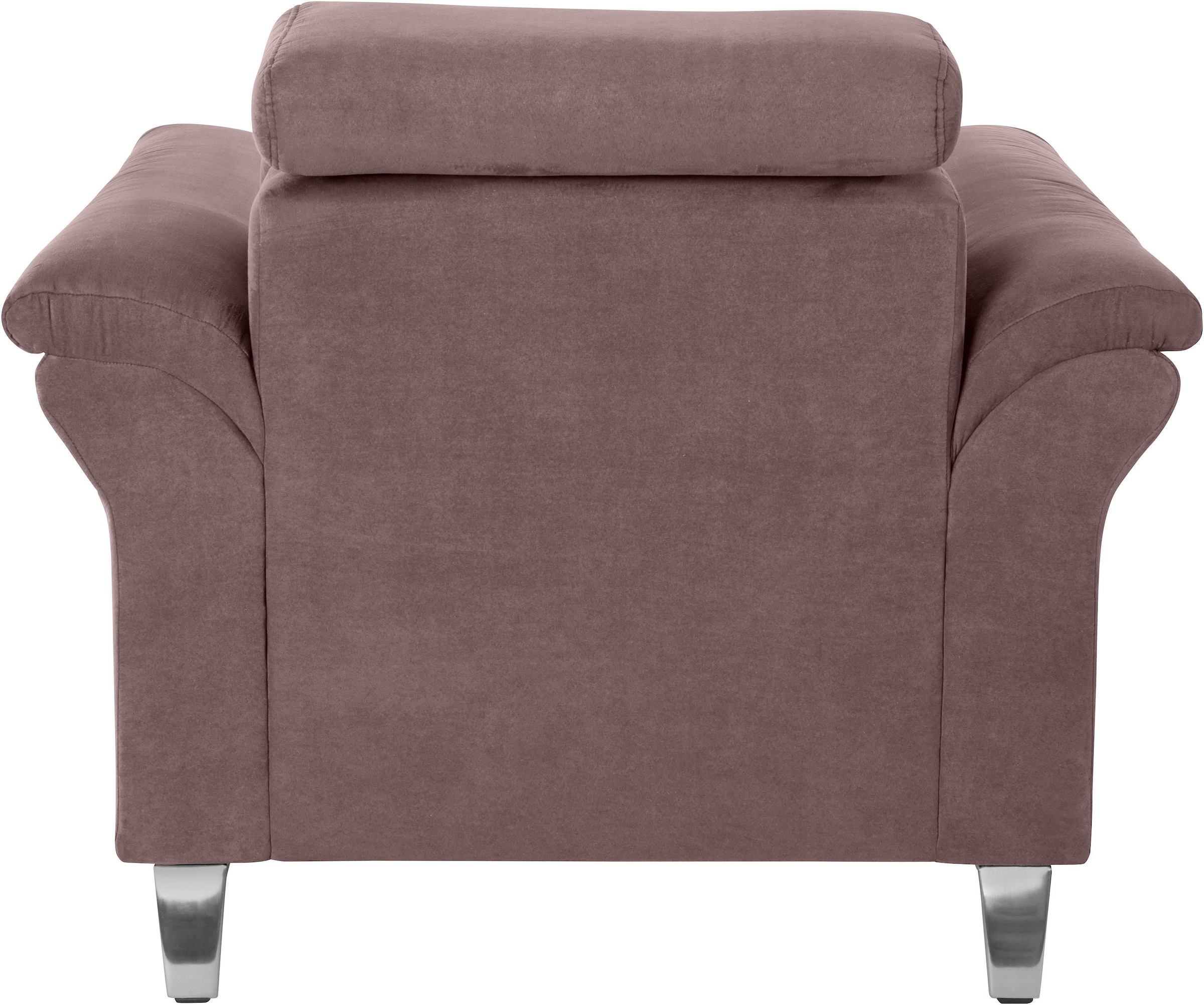 sit&more Sessel »Arngast«, inklusive Federkern und Kopfteilverstellung