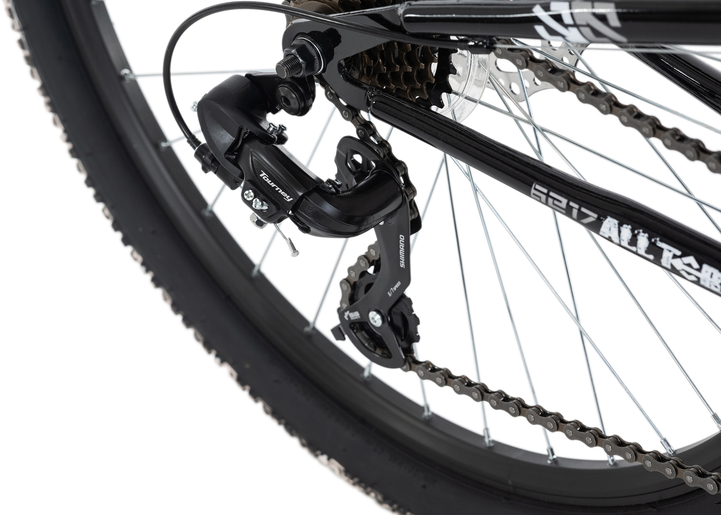 KS Cycling Mountainbike »Crusher«, 21 Gang, Shimano, Tourney Schaltwerk, Kettenschaltung, für Damen und Herren, Kettenschaltung