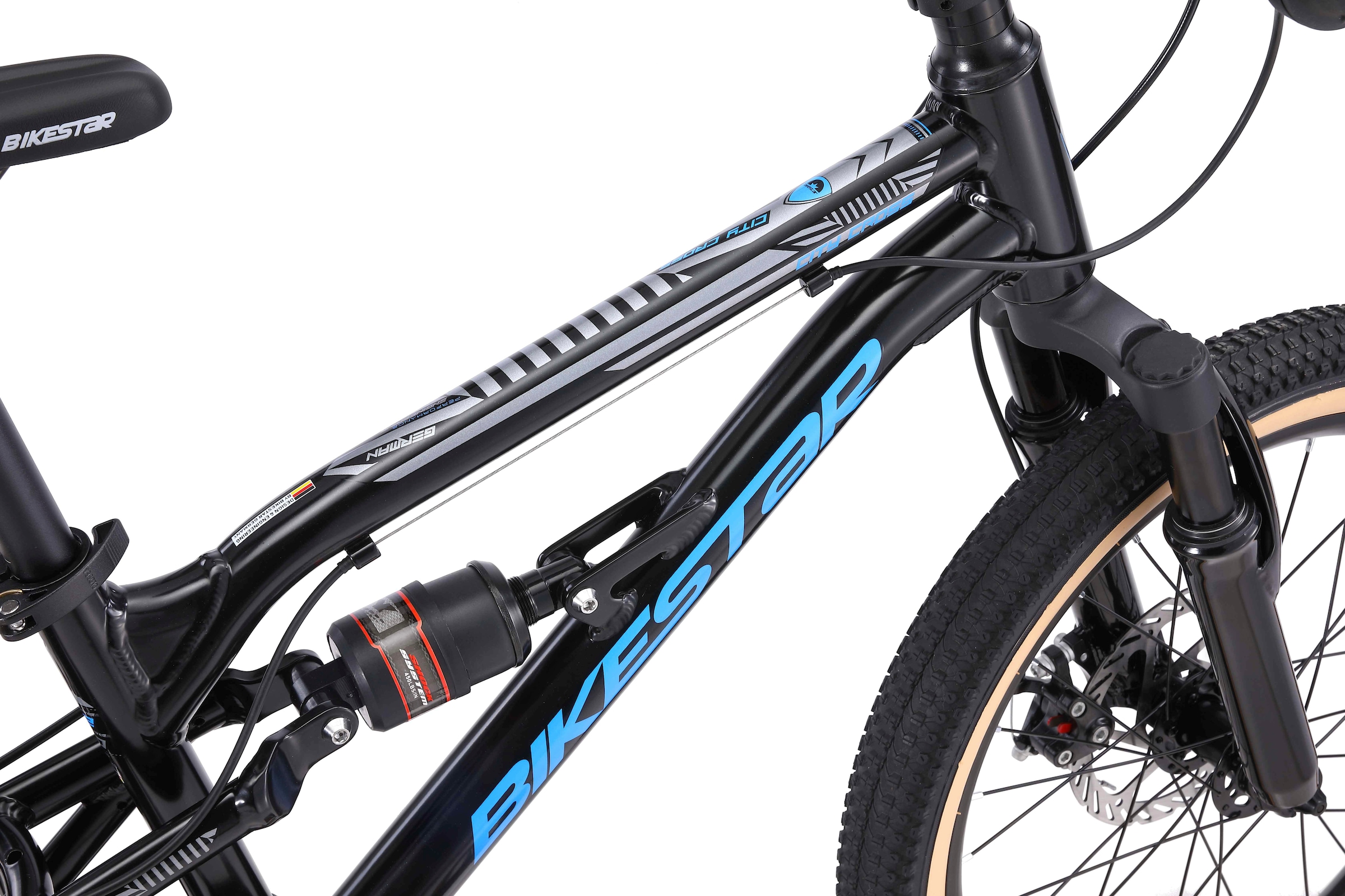 Bikestar Jugendfahrrad, 7 Gang, Shimano, RD-TY21 Schaltwerk, Kettenschaltung