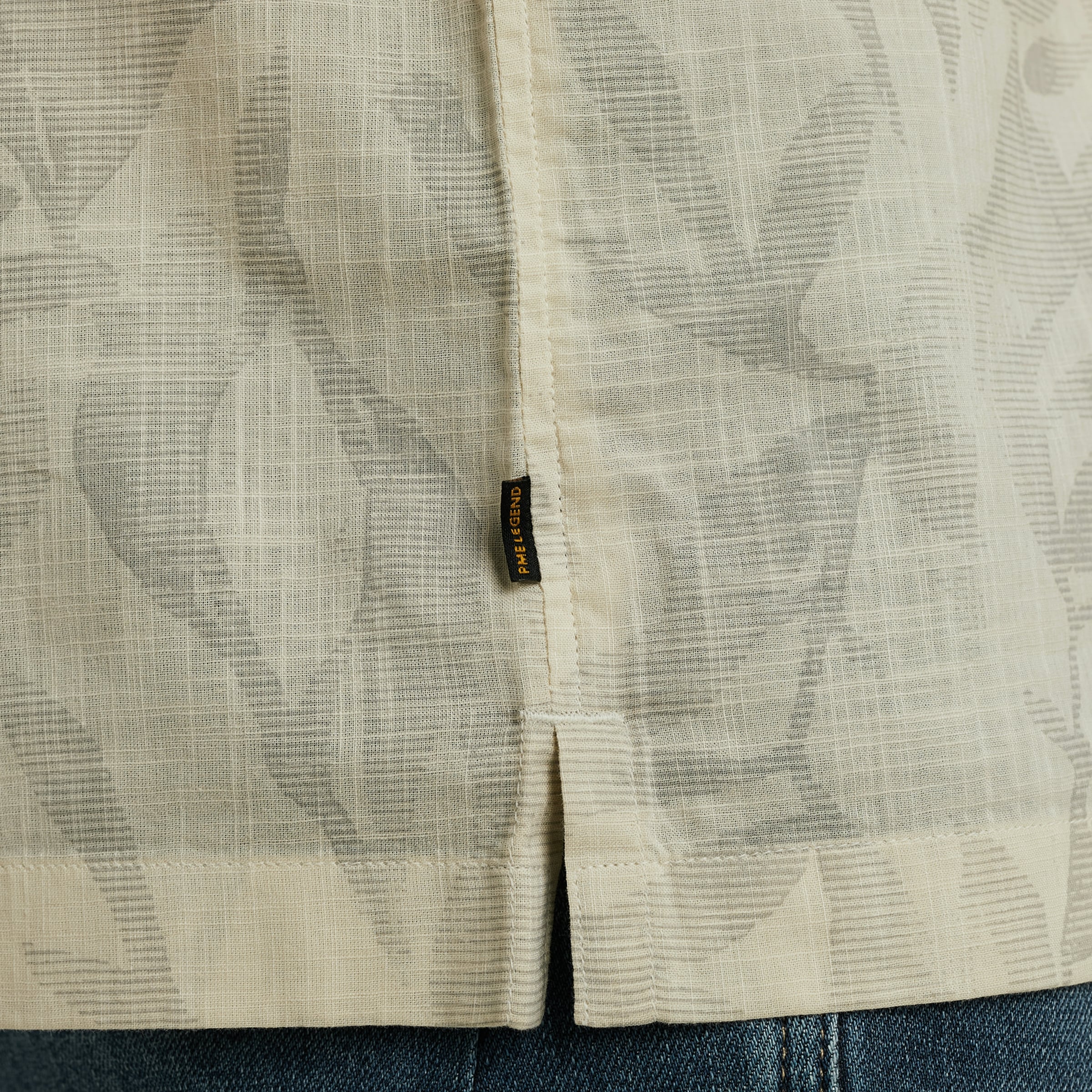 PME LEGEND Kurzarmhemd »Short Sleeve Shirt Print On Ctn Slub«, mit floralem Muster