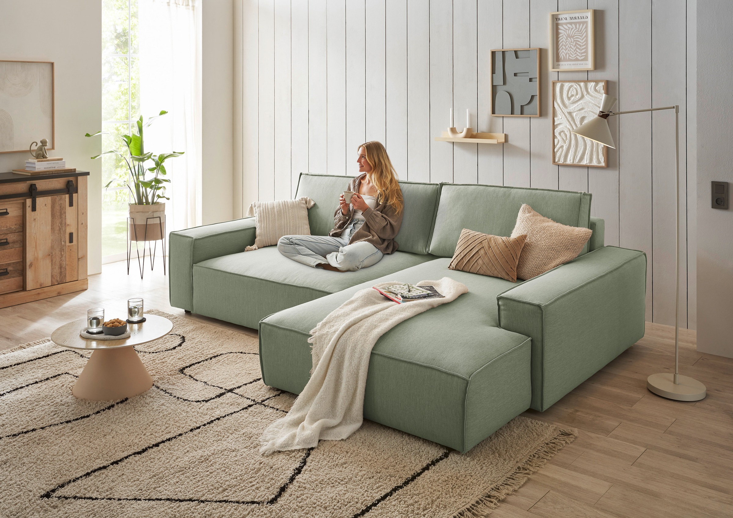 Home affaire Ecksofa »NEU: SHERWOODL XXL 284, Big-Sofa L-Form, tiefe Sitzfl günstig online kaufen