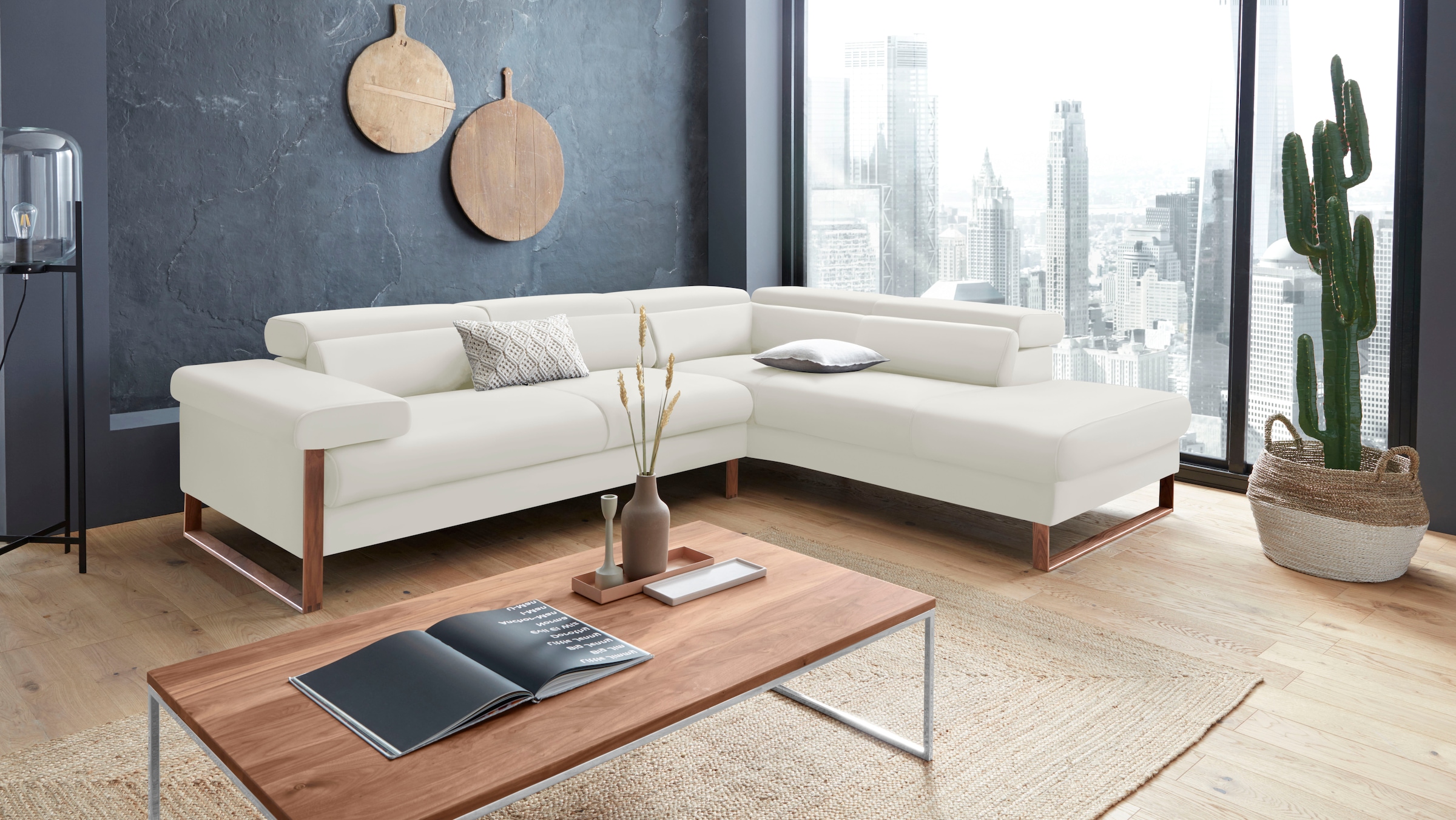 W.SCHILLIG Ecksofa »finn, Designsofa mit tollem Sitzkomfort, bequem, L-Form günstig online kaufen