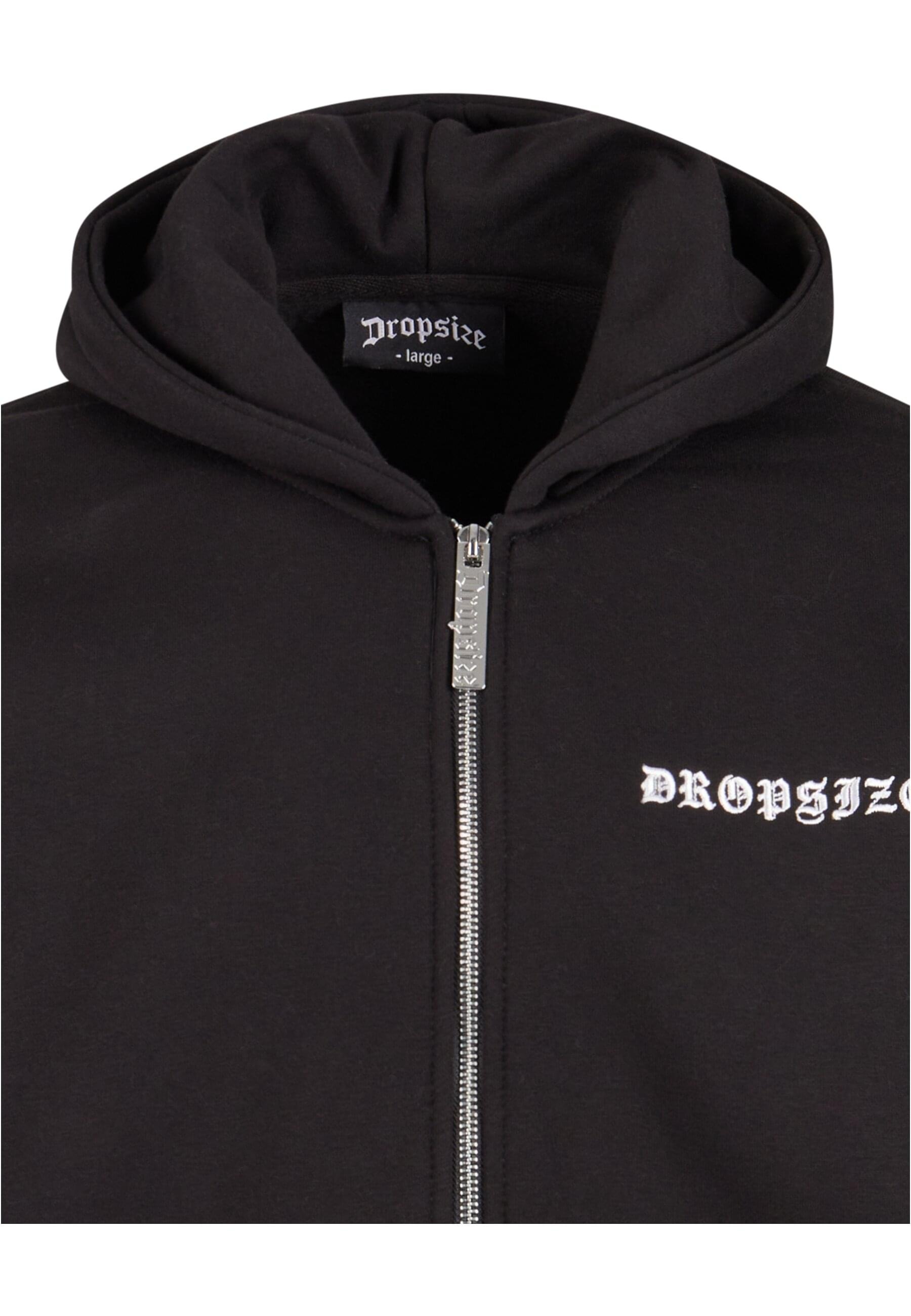Dropsize Sweatjacke »Dropsize Herren Super Heavy Oversized Crime Zip Hoodie«