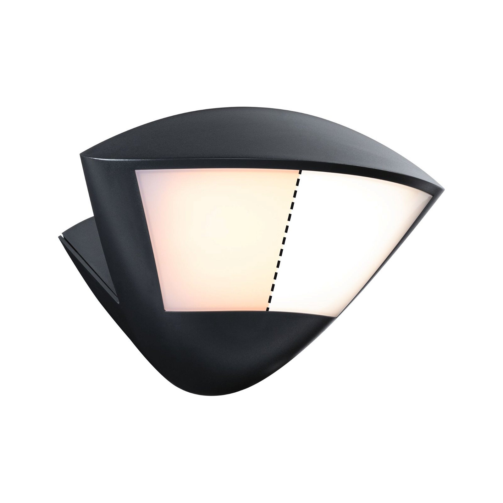 Paulmann LED Außen-Wandleuchte »Skyla IP44 226x164mm 10W 840lm 230V Anthrazit Aluminium«, 1 flammig, Smart Home Zigbee 3.0 Bewegungsmelder insektenfreundlich