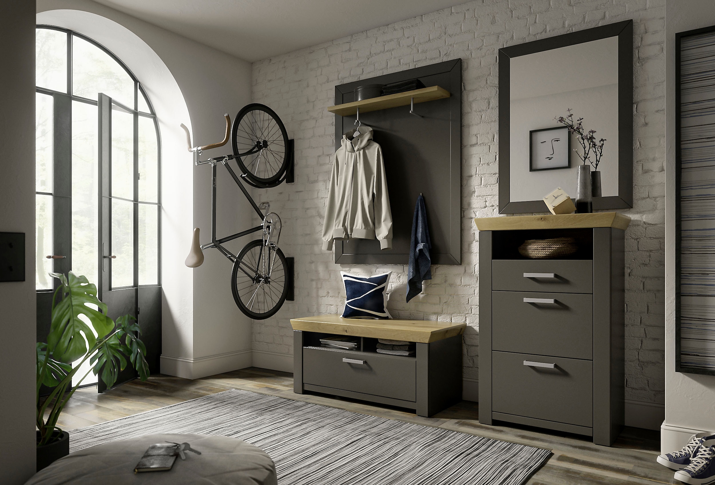 set one by Musterring Garderoben-Set »GA York Kombi 70« Set, 4 Stk. tlg. günstig online kaufen