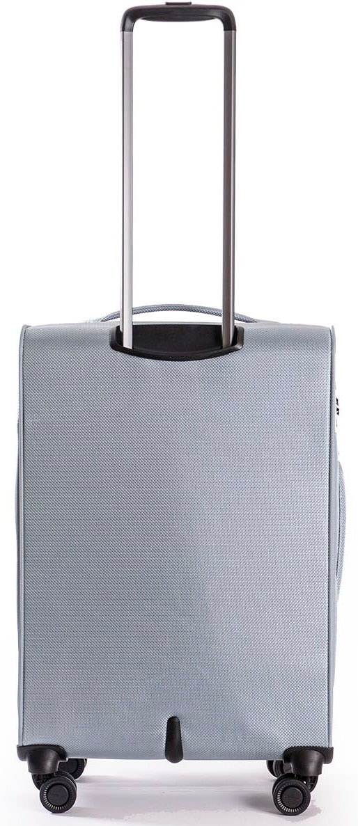 Stratic Weichgepäck-Trolley »Mix M, steel«, 4 Rollen, Reisekoffer Reisegepäck Aufgabegepäck TSA-Zahlenschloss