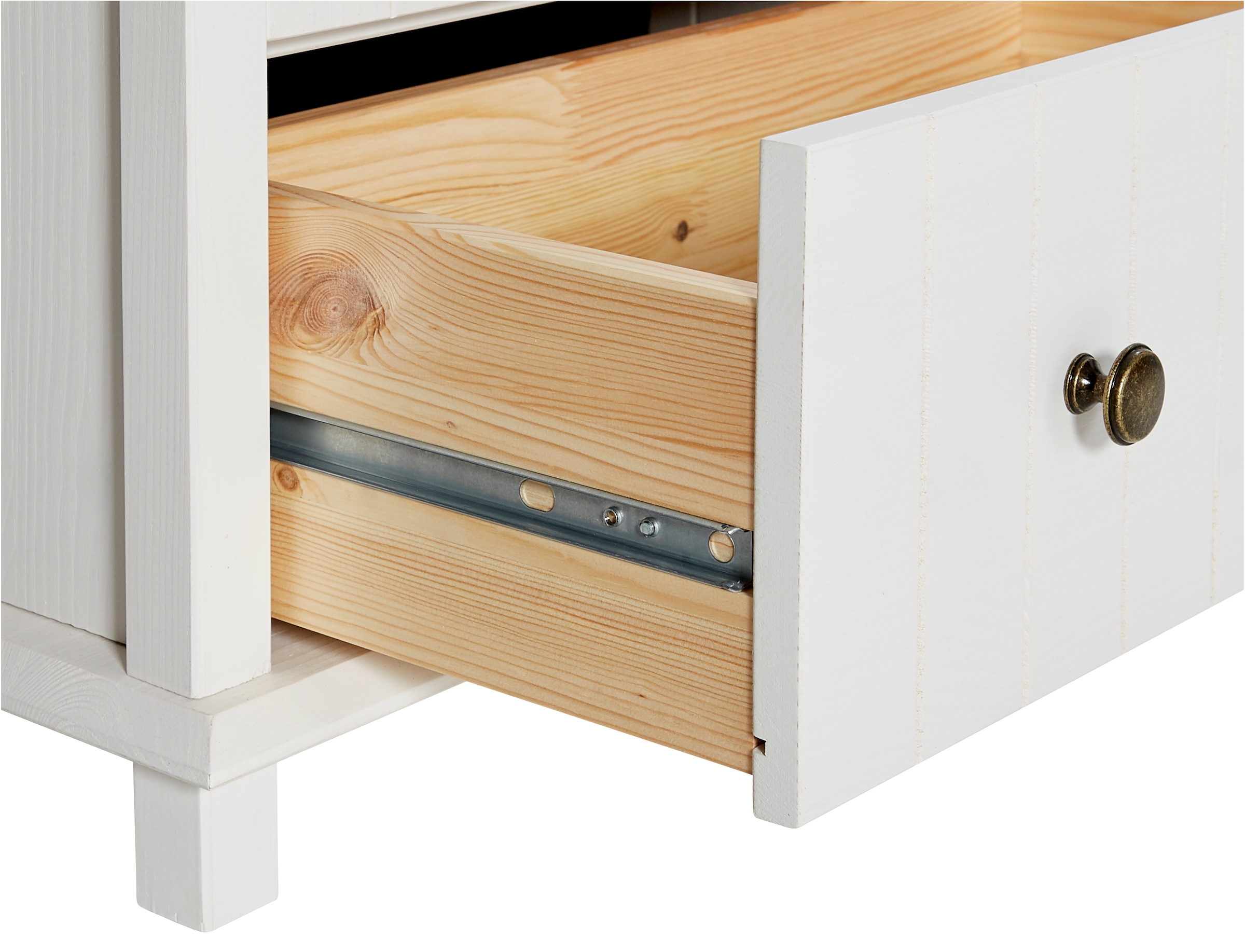 Home affaire Waschbeckenunterschrank »Vili«, Badezimmerschrank, Badunterschrank mit Schublade, aus Massivholz