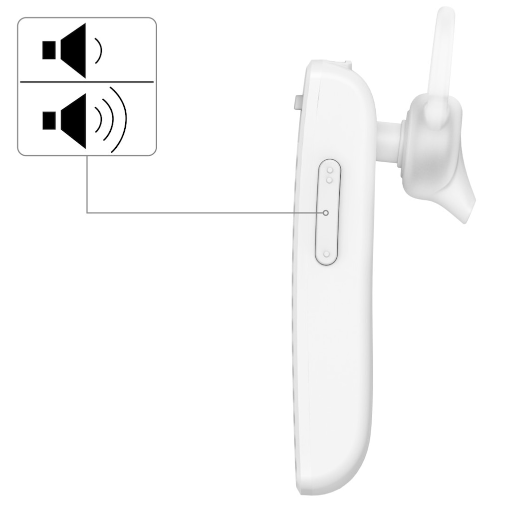 Hama Wireless-Headset »Mono Bluetooth®-Headset "MyVoice1500", Multipoint, Sprachsteuerung«