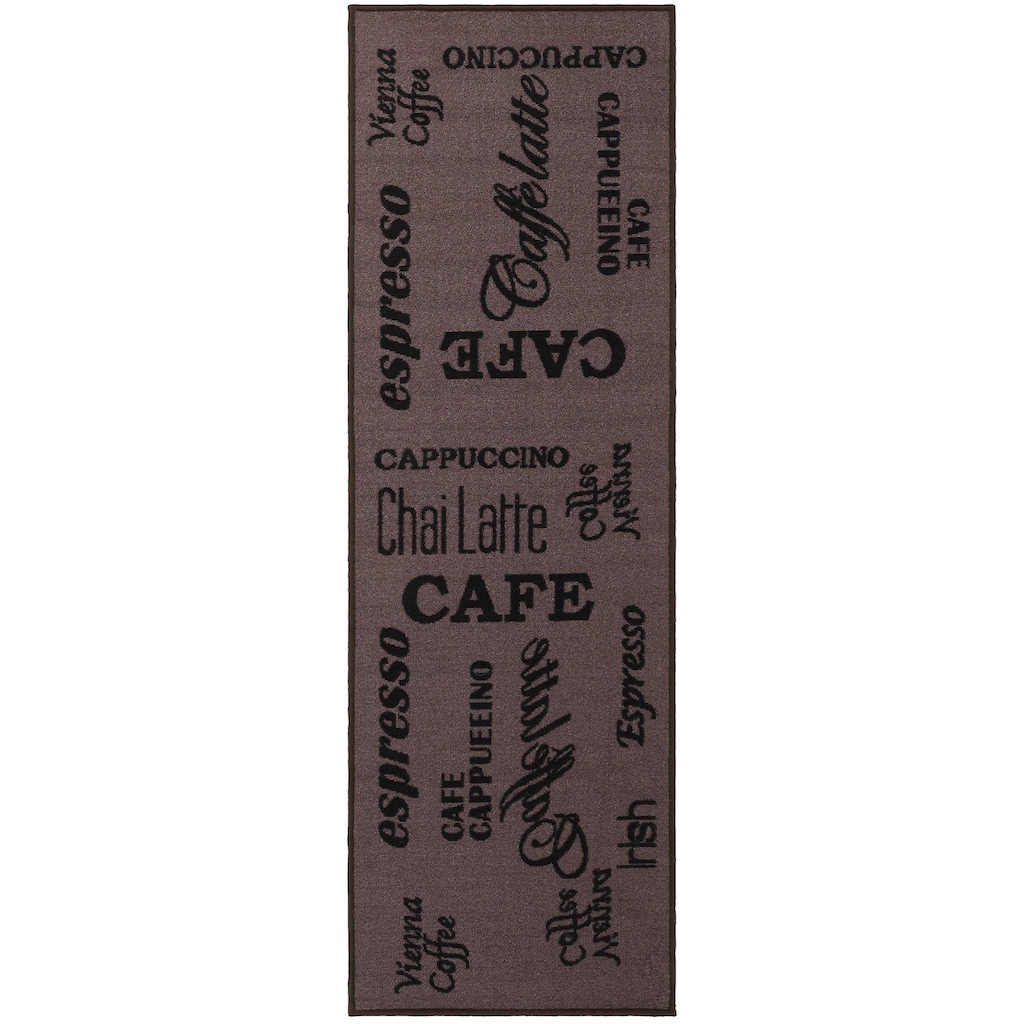 Andiamo Küchenläufer »Espresso«, rechteckig, 5 mm Höhe, mit Schriftzug, rutschhemmend, Küche