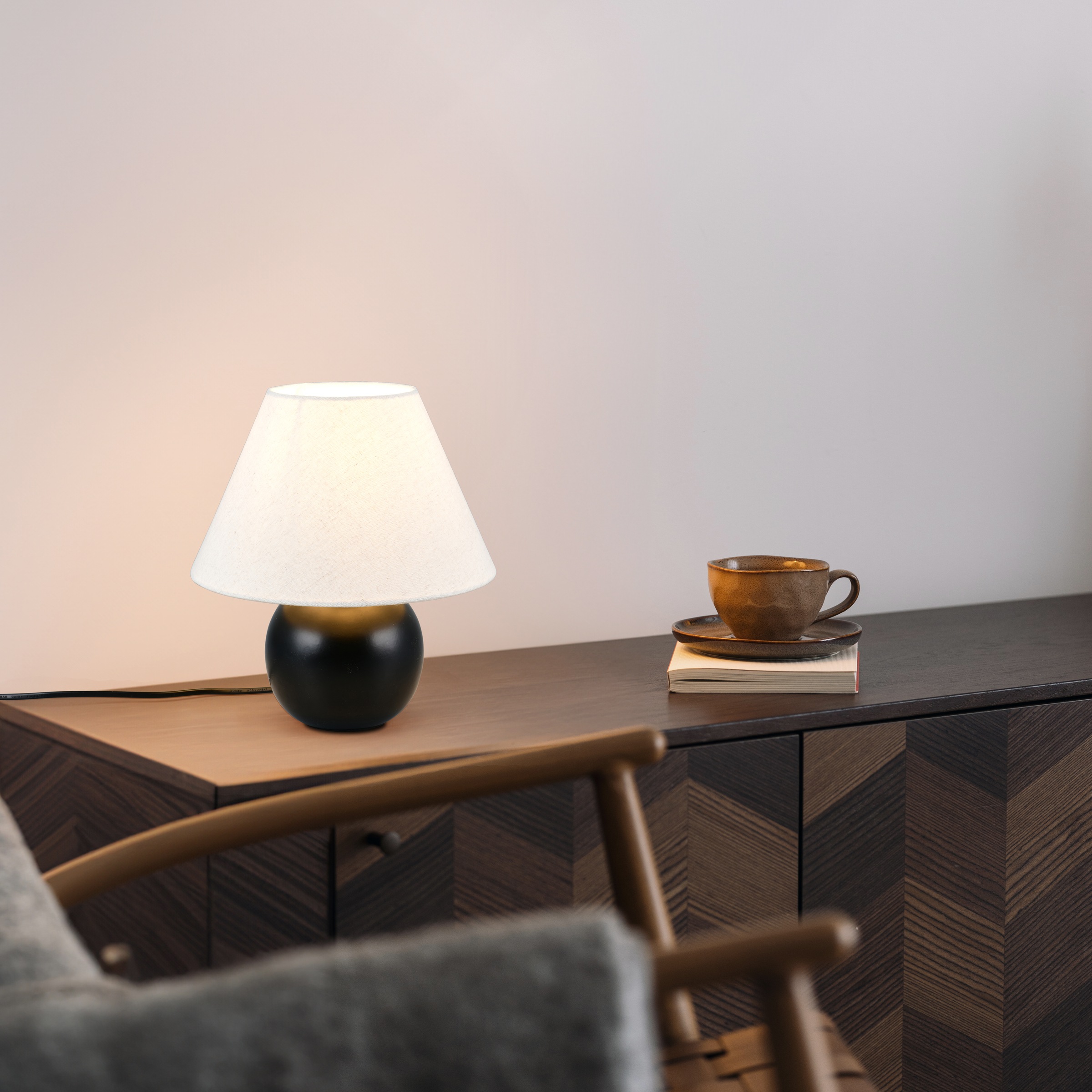 LeGer Home by Lena Gercke Schreibtischlampe »Amara, Tischlampe mit Schnursc günstig online kaufen