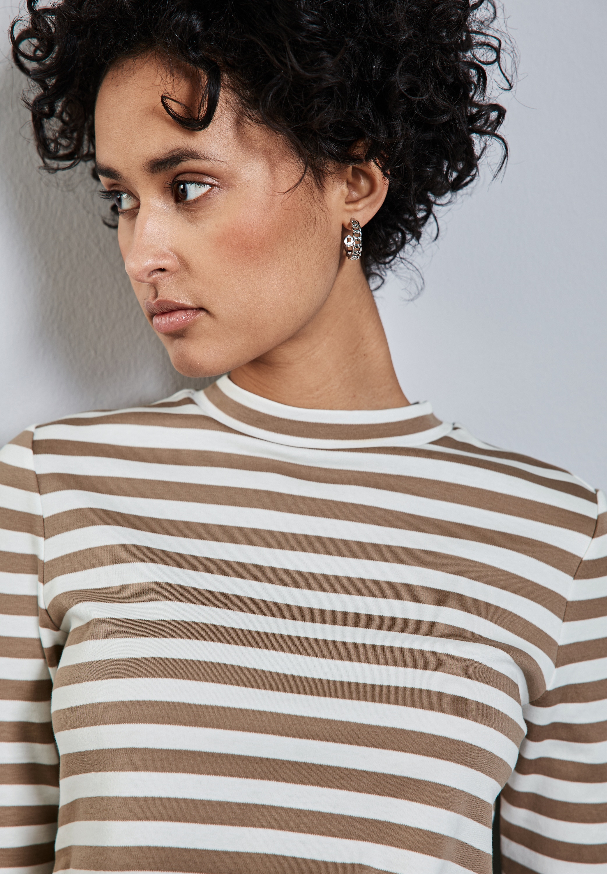 STREET ONE T-Shirt, mit Streifenmuster