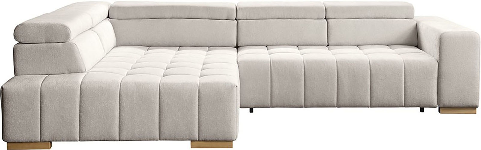 exxpo - sofa fashion Ecksofa »Elianos, hoher Sitzkomfort, aufwendige Kreuzs günstig online kaufen