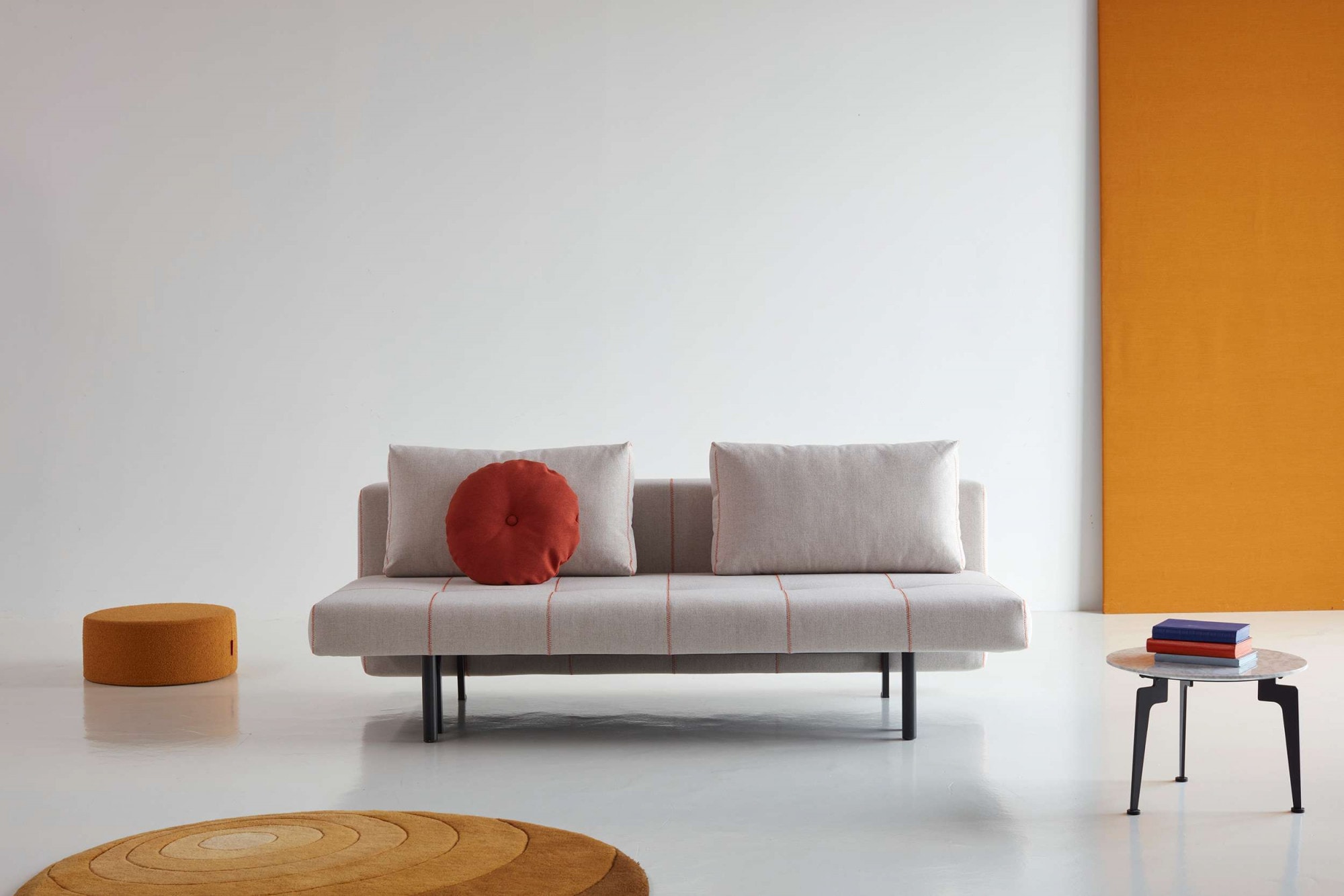 INNOVATION LIVING ™ 3-Sitzer »SIGGA X Schlafsofa mit hohen Sitz- und Liegekomfort«, Dekorative Kontrastnähte, detailreiches Design