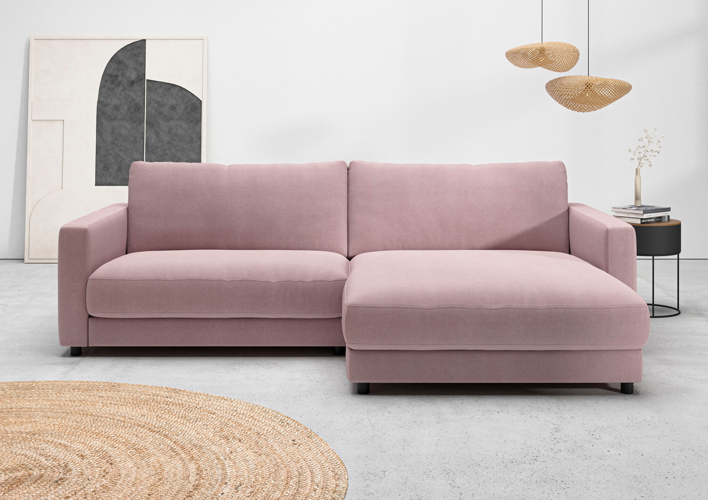 Home affaire Ecksofa »Ecksofa Jiro, L-Form, große Sitztiefe, Breite 265 cm« günstig online kaufen