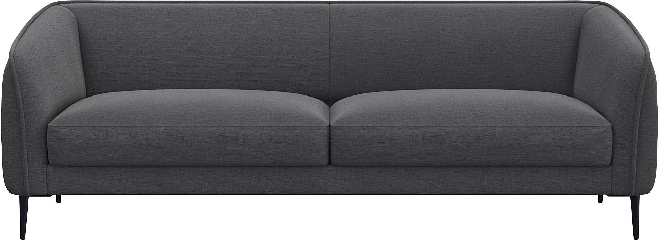 FLEXLUX 3-Sitzer »Belle Designsofa, Couch, bequem durch Kaltschaum im Sitz« günstig online kaufen