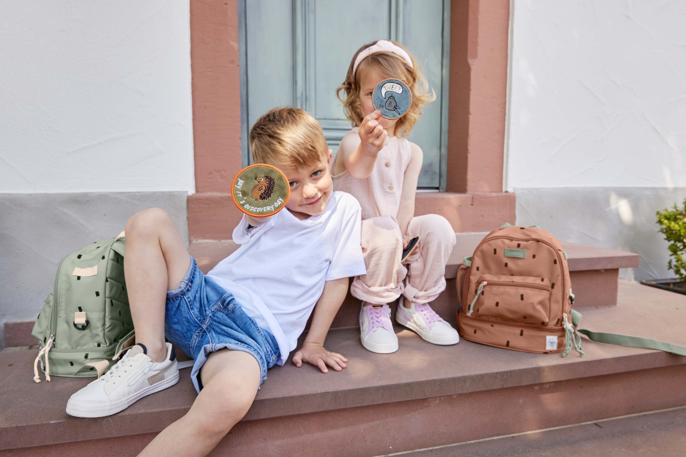 LÄSSIG Kinderrucksack »Happy Prints, Mini Backpack, Caramel«