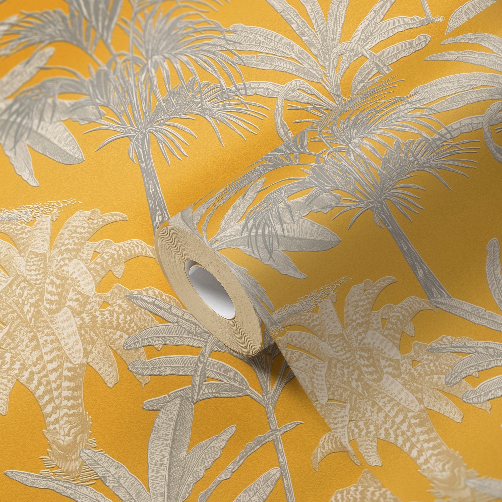 METROPOLIS BY MICHALSKY LIVING Vliestapete »Change is good, Tropical Tale«, floral-botanisch-tropisch, Designertapete Tapete Palmen Tapeten Wohnzimmer Schlafzimmer Küche