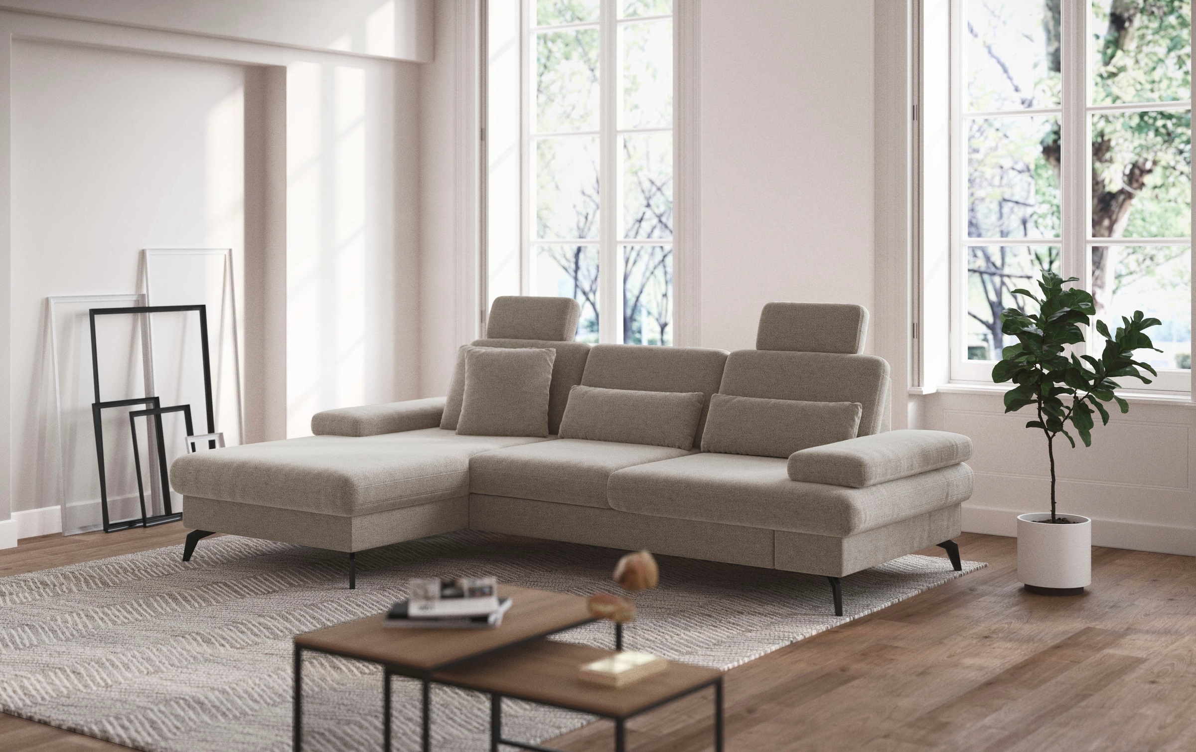 sit&more Ecksofa »Morris L-Form, inkl. Sitztiefenverstellung« wahlweise mit günstig online kaufen