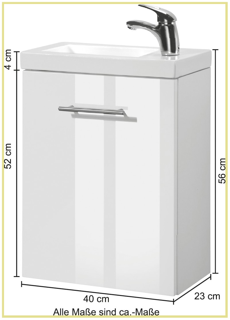 welltime Waschtisch-Set »Trento, verschiedene Ausführungen und Farben«