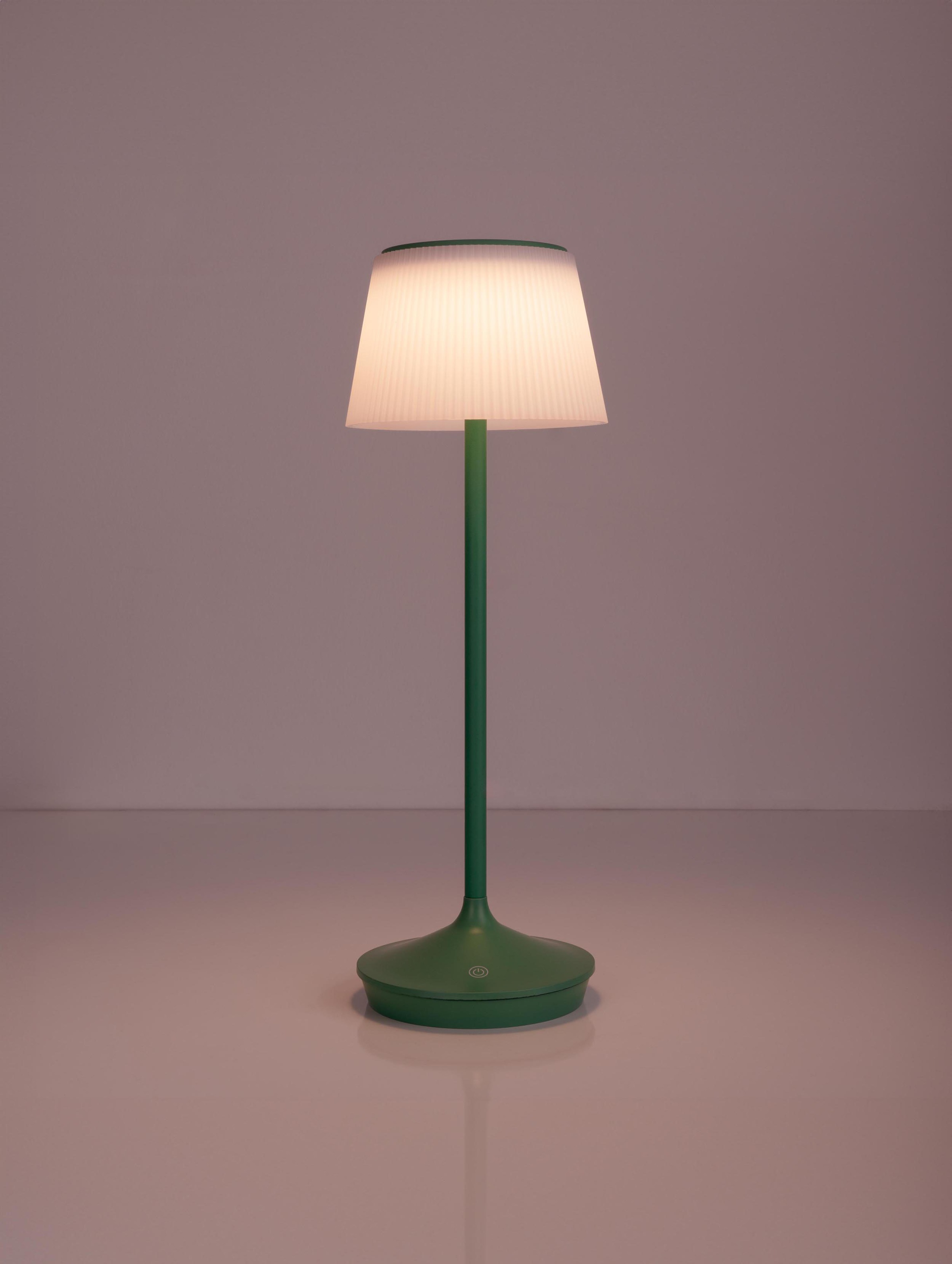 näve LED Tischleuchte »Solarleuchte / Akkuleuchte "EMMI"«, 1 flammig, Leuchtmittel LED-Modul | LED fest integriert, Solarbetrieb, Akkubetrieb, CCT, Berührungssensor, Akkutischleuchte