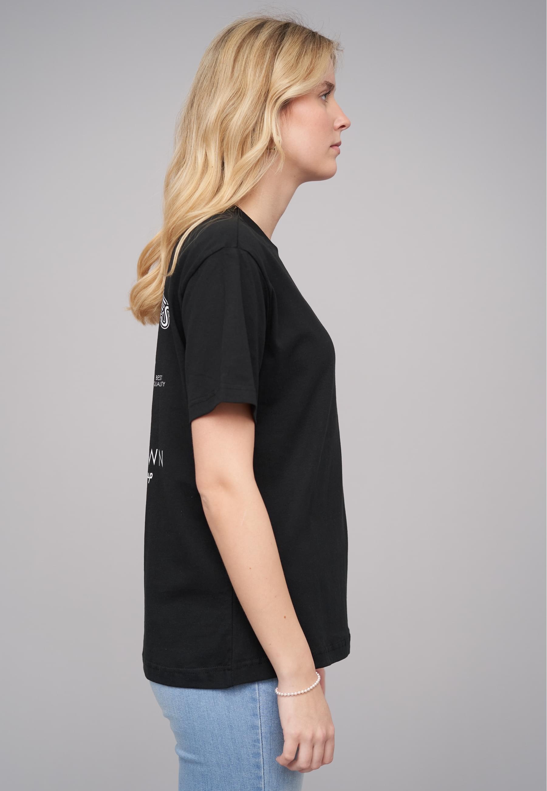 CLOUD 5IVE T-Shirt »CLOUD 5IVE Ladies 77 Locally Grown Black Tee« 1 Stk. tlg.