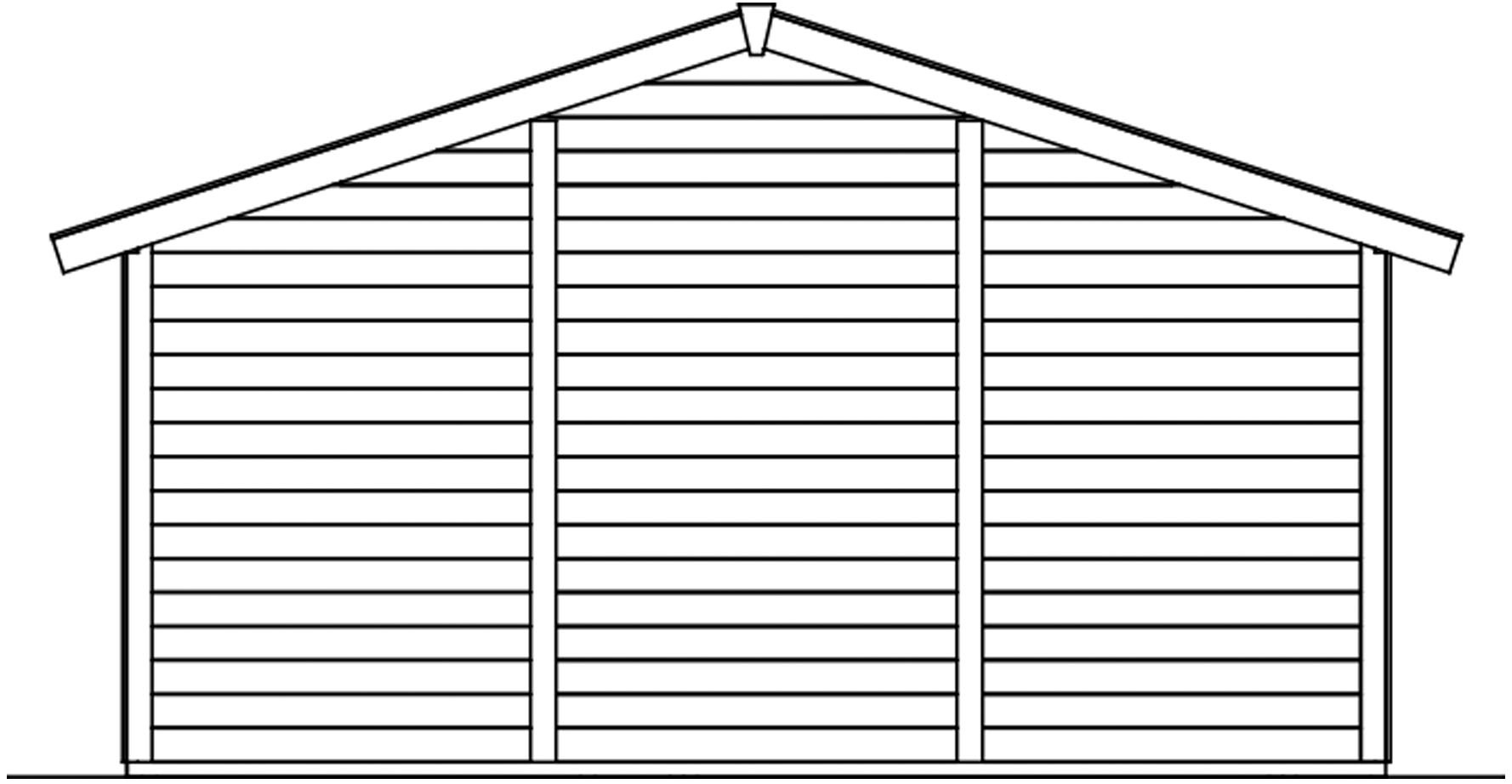 Skanholz Garage »Varberg 2«, 500 x 525 cm