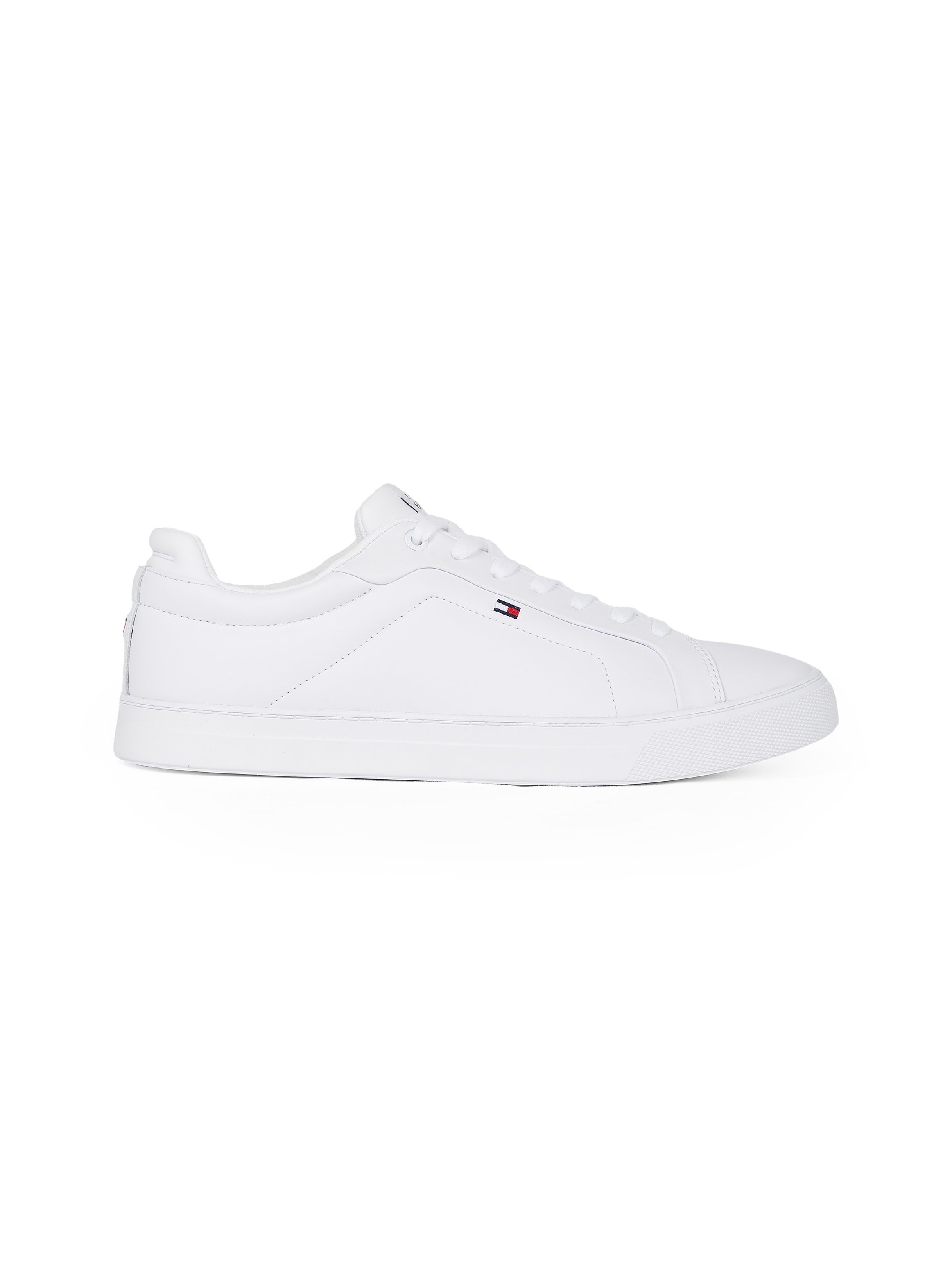 Tommy Hilfiger Sneaker »ICON COURT LTH FLAG ESS«, Freizeitschuh, Halbschuh, Schnürschuh mit kleiner Logoflagge