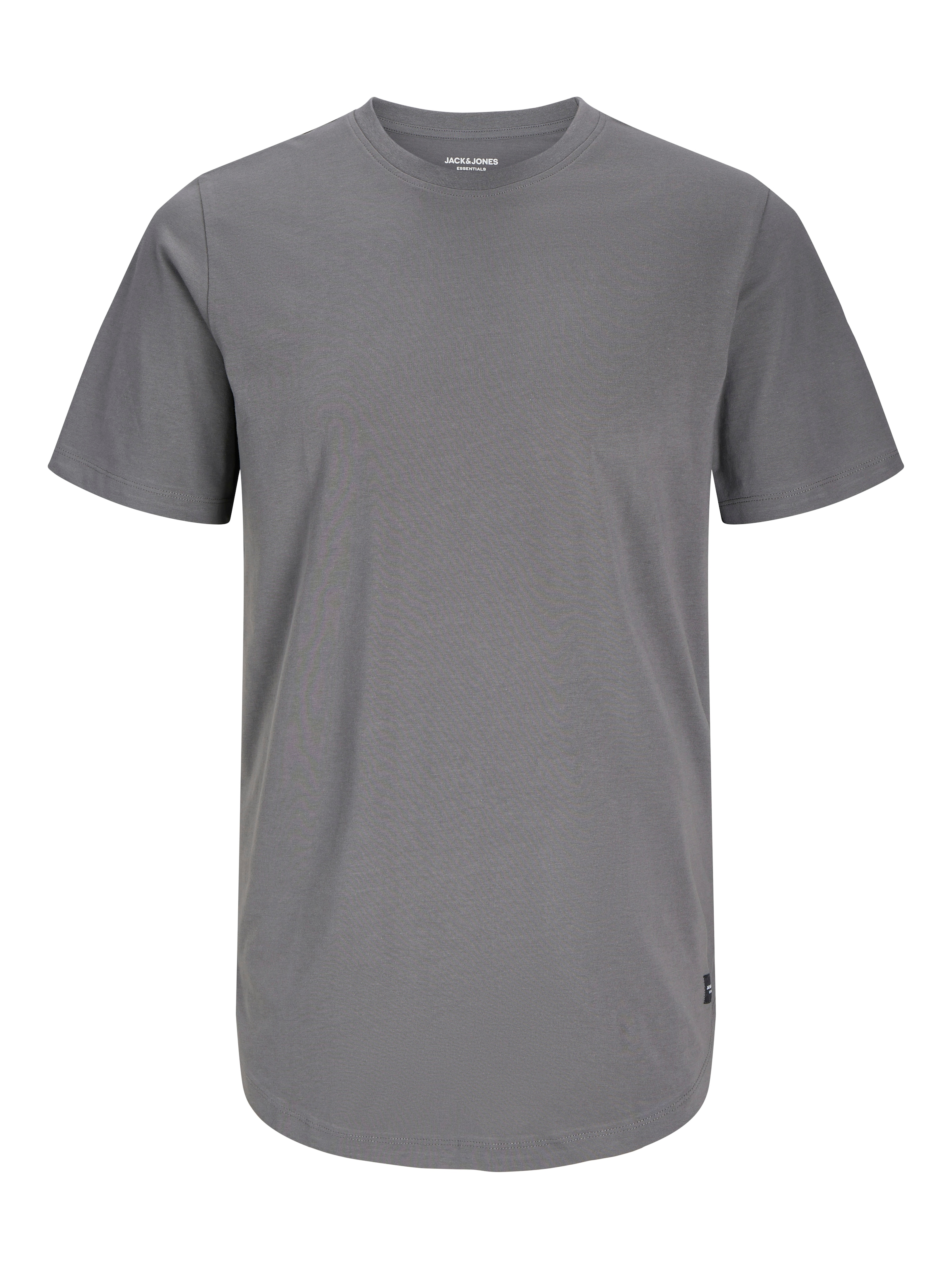 Jack & Jones Rundhalsshirt »JJENOA TEE SS CREW NECK NOOS«, mit abgerundetem Saum