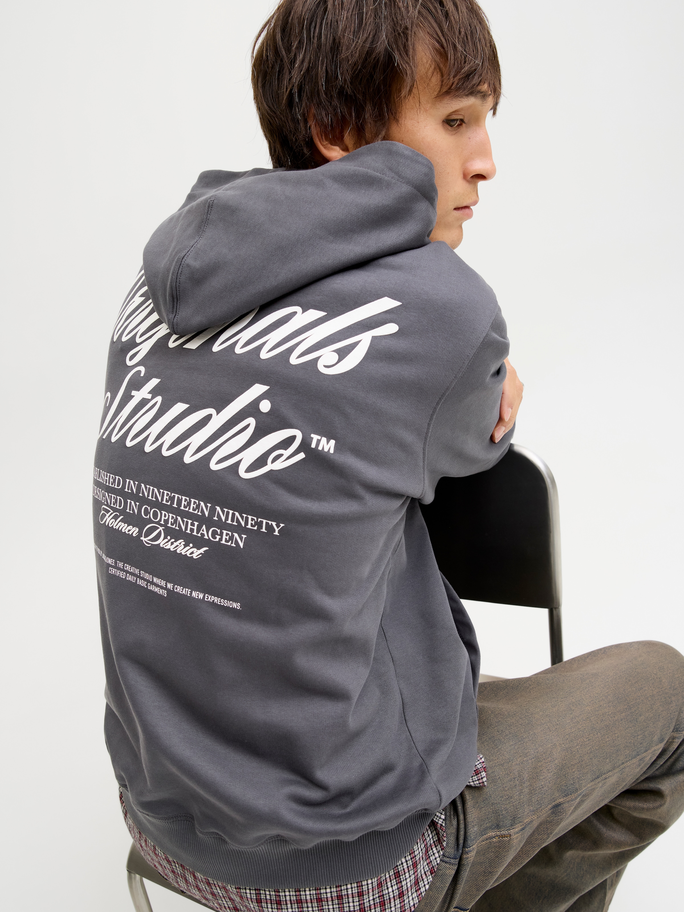 Jack & Jones Kapuzensweatshirt »JORNORREBRO TYPO BACK SWEAT HOOD SN«, mit Print
