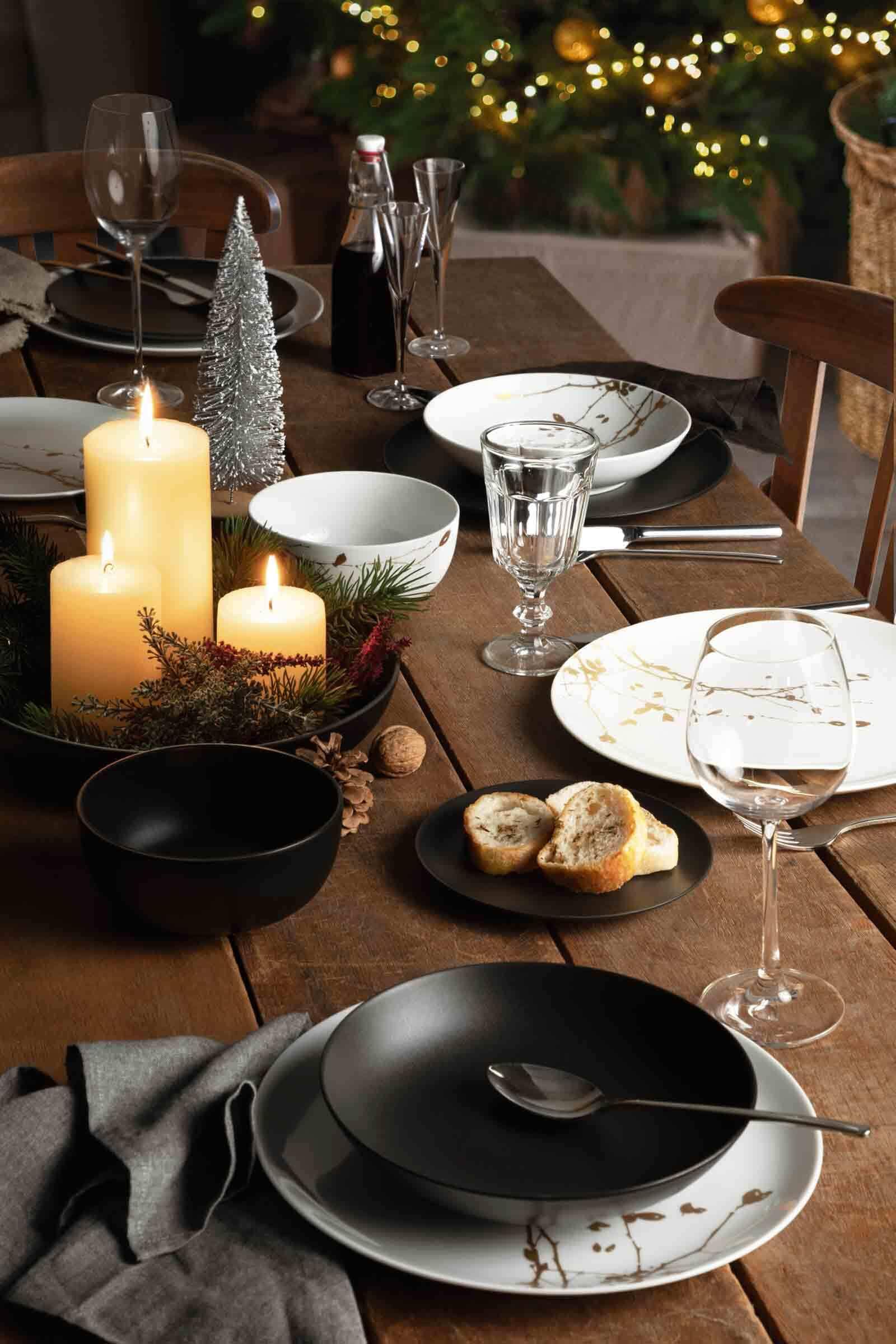Seltmann Weiden Suppenteller »Suppenteller Liberty Velvet Black ø 21,2 cm 6er Set schwarz«