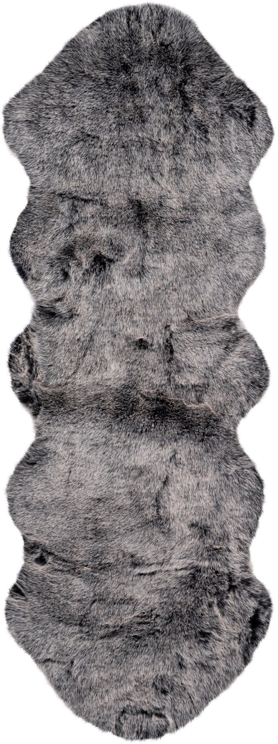 calo-deluxe Hochflor-Läufer »Emica-1000«, fellförmig, 52 mm Höhe, Kunstfell