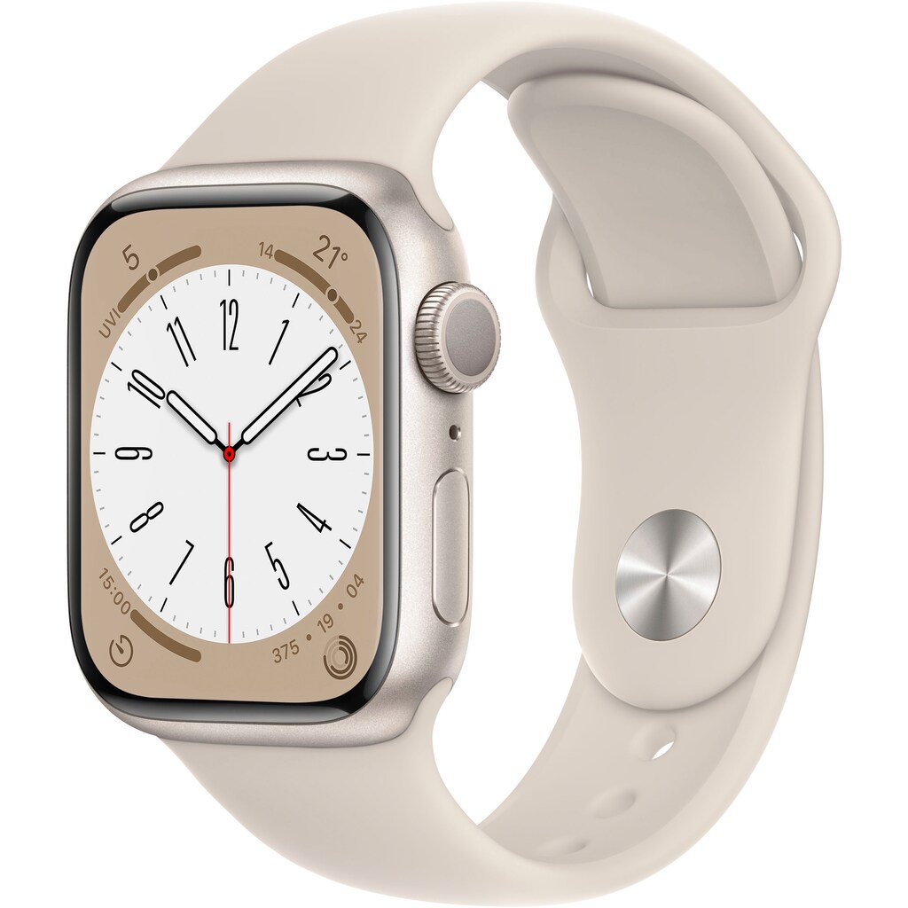 Apple Watch »Watch Series 8 GPS 41mm Aluminium Sportarmband«