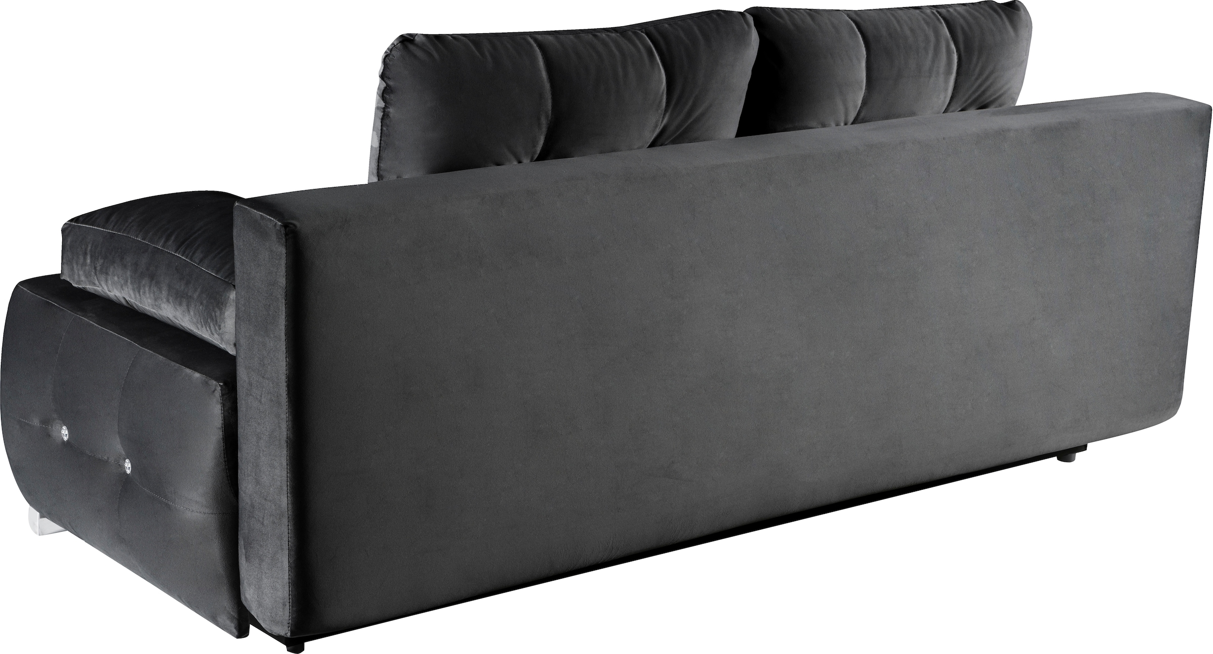 WERK2 Schlafsofa »Monaco«, 2-Sitzer Schlafcouch mit Bettkasten & funkelnden Ziersteinchen