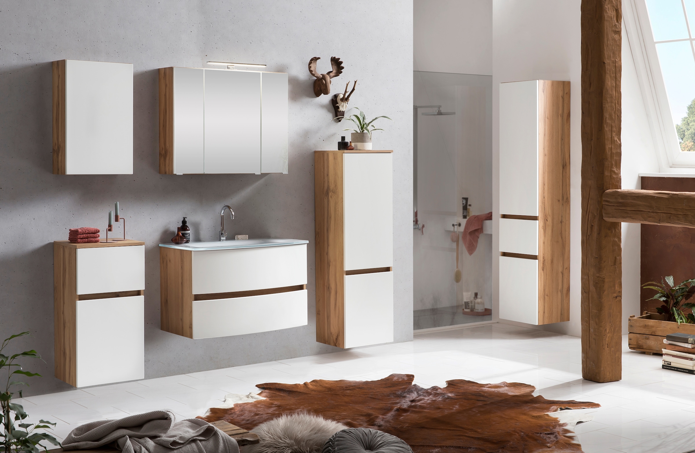 welltime Hängeschrank »Kaunas«, BxTxH: 40x20x64 cm