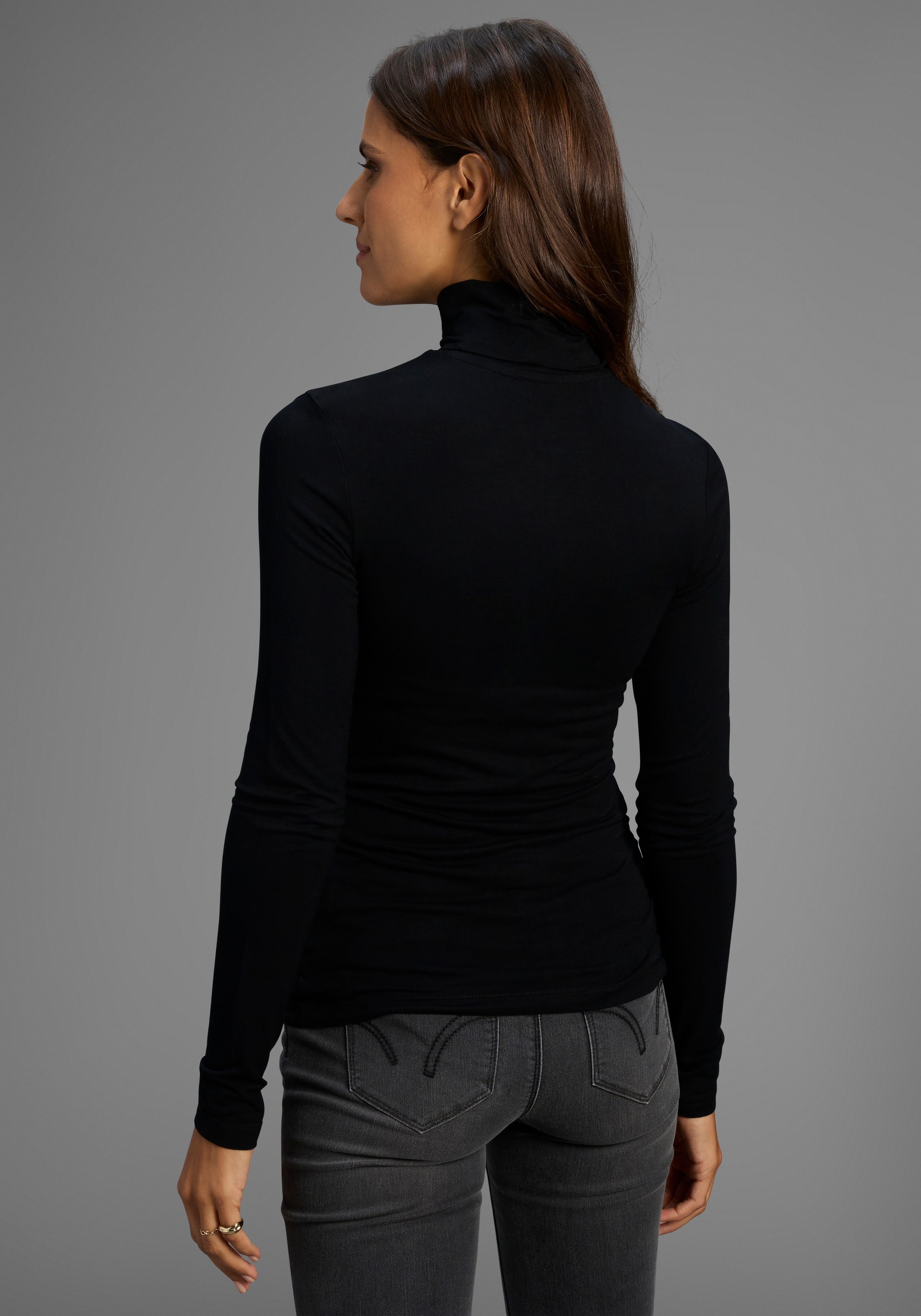 Laura Scott Longsleeve, (Packung, 3 tlg.), das perfekte Basic mit Rollkragen - NEUE KOLLEKTION
