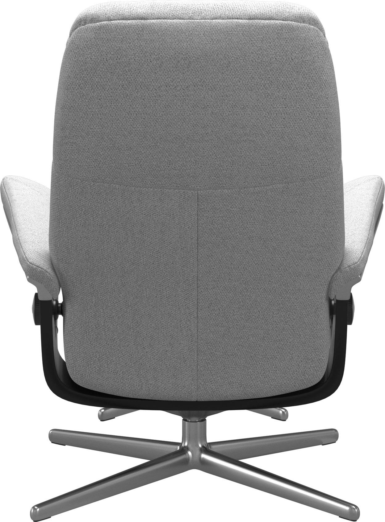 Stressless® Relaxsessel »Consul«, (Set, Relaxsessel mit Hocker), mit Hocker, mit Cross Base, Größe S, M & L, Holzakzent Schwarz