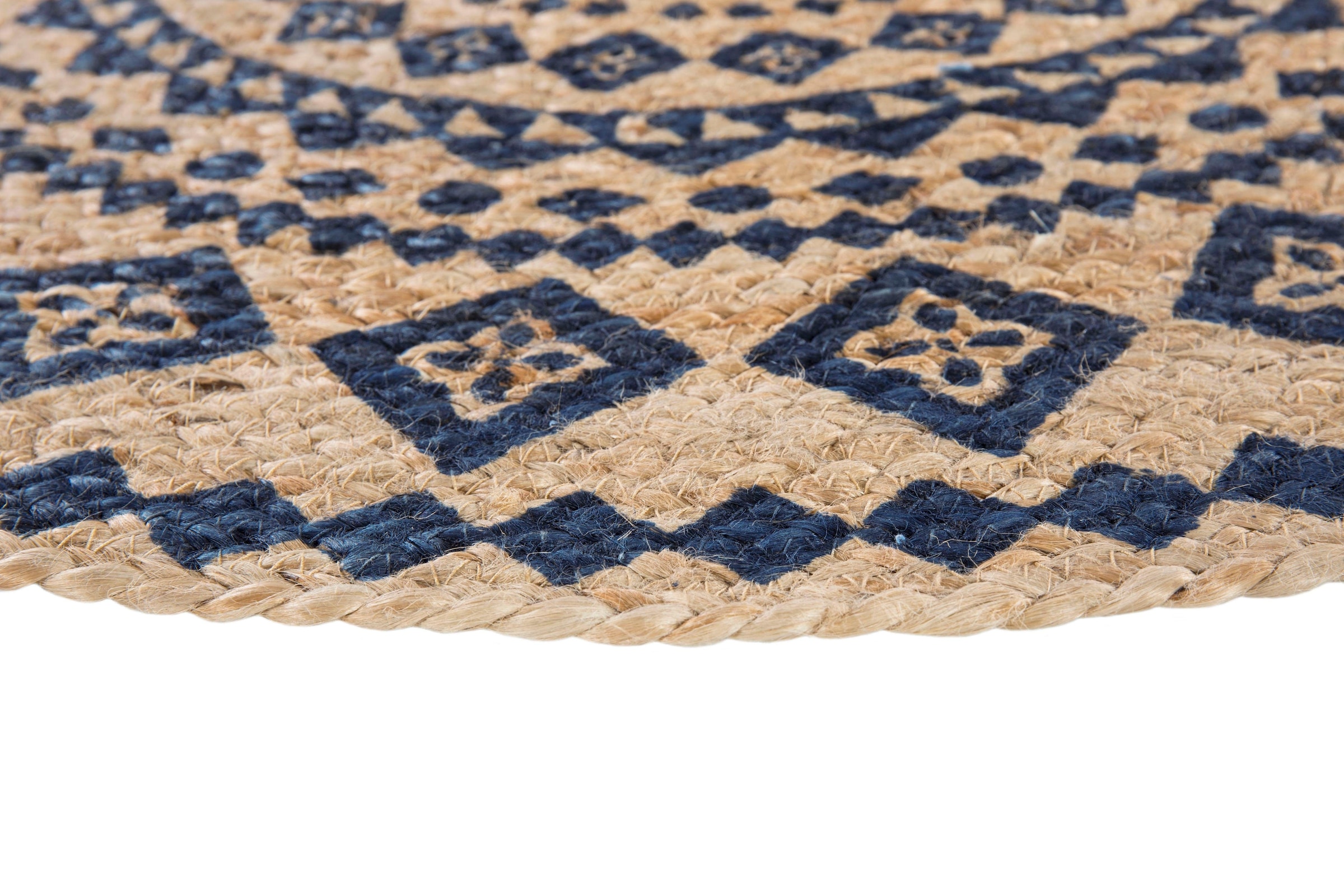 LUXOR living Teppich »Mamda«, rund, 4 mm Höhe, Juteteppich, Flachgewebe, reine Naturfaser, In- und Outdoor geeignet