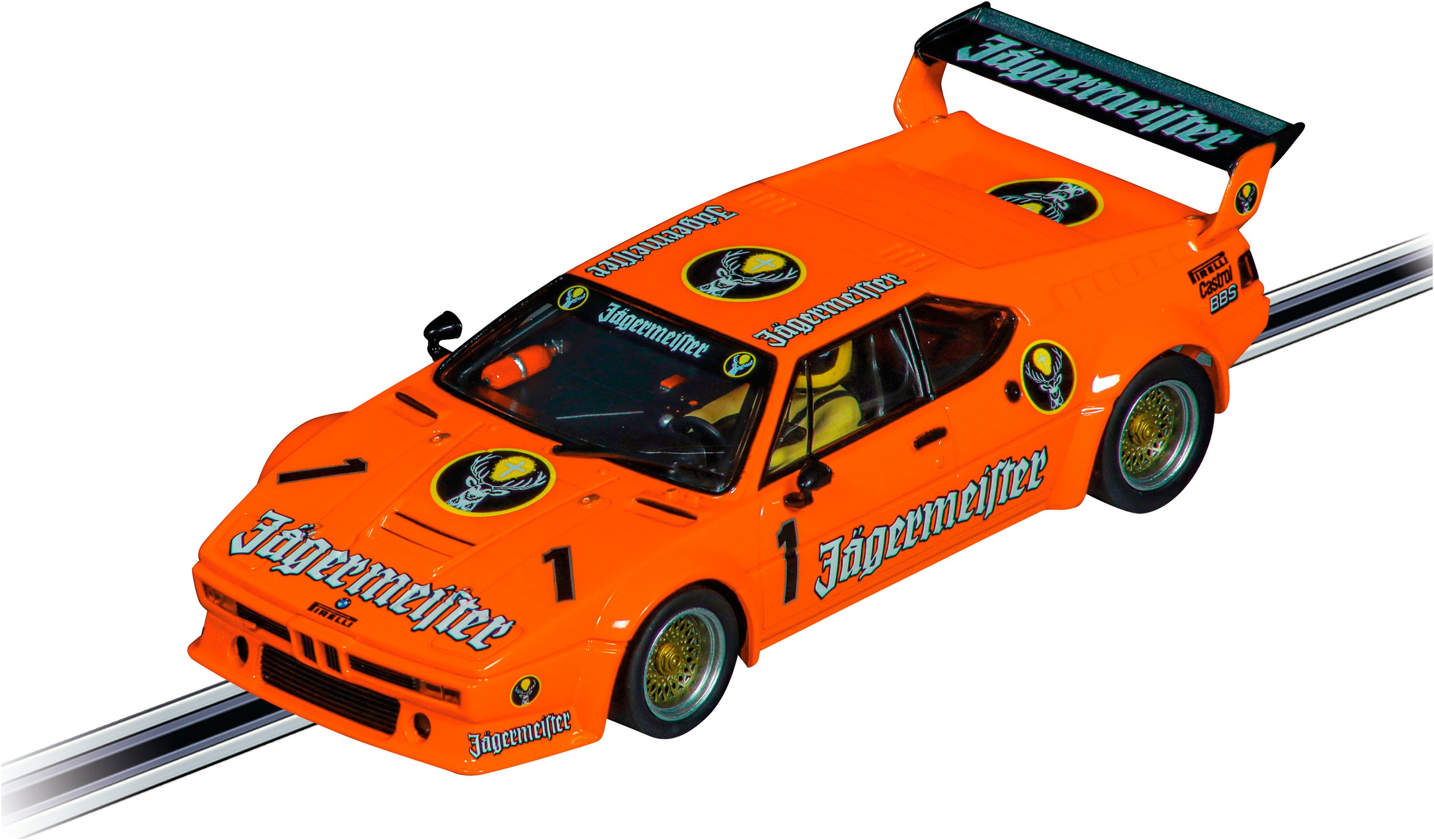 Carrera® Rennbahn-Auto »BMW M1 Procar "Jägermeister Racing Team, No.1"«, Maßstab 1:32; mit Lichteffekt