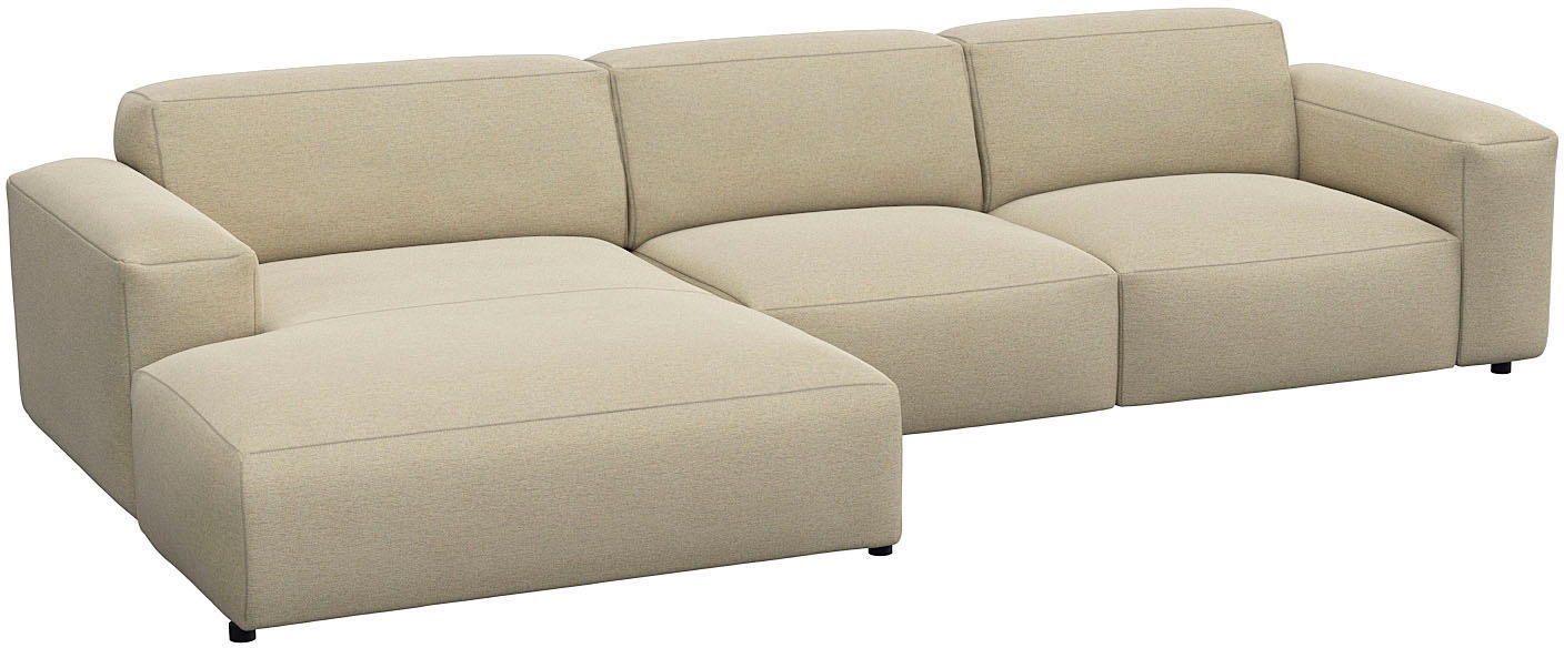 FLEXLUX Ecksofa »Lucera bequem und komfortabel durch hochwertigen Sitzaufba günstig online kaufen