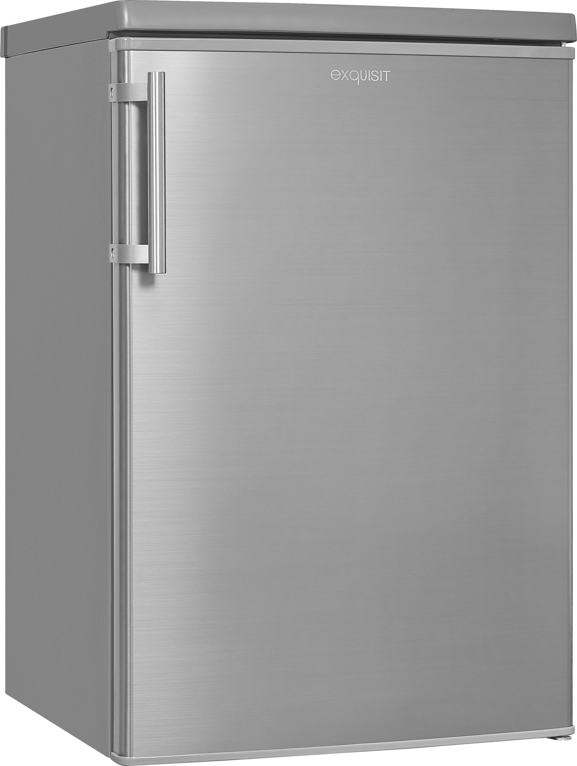 exquisit Kühlschrank »KS16-V-H-040E«, cm 85,5 55 inoxlook, breit im %Sale cm jetzt hoch, KS16-V-H-040E