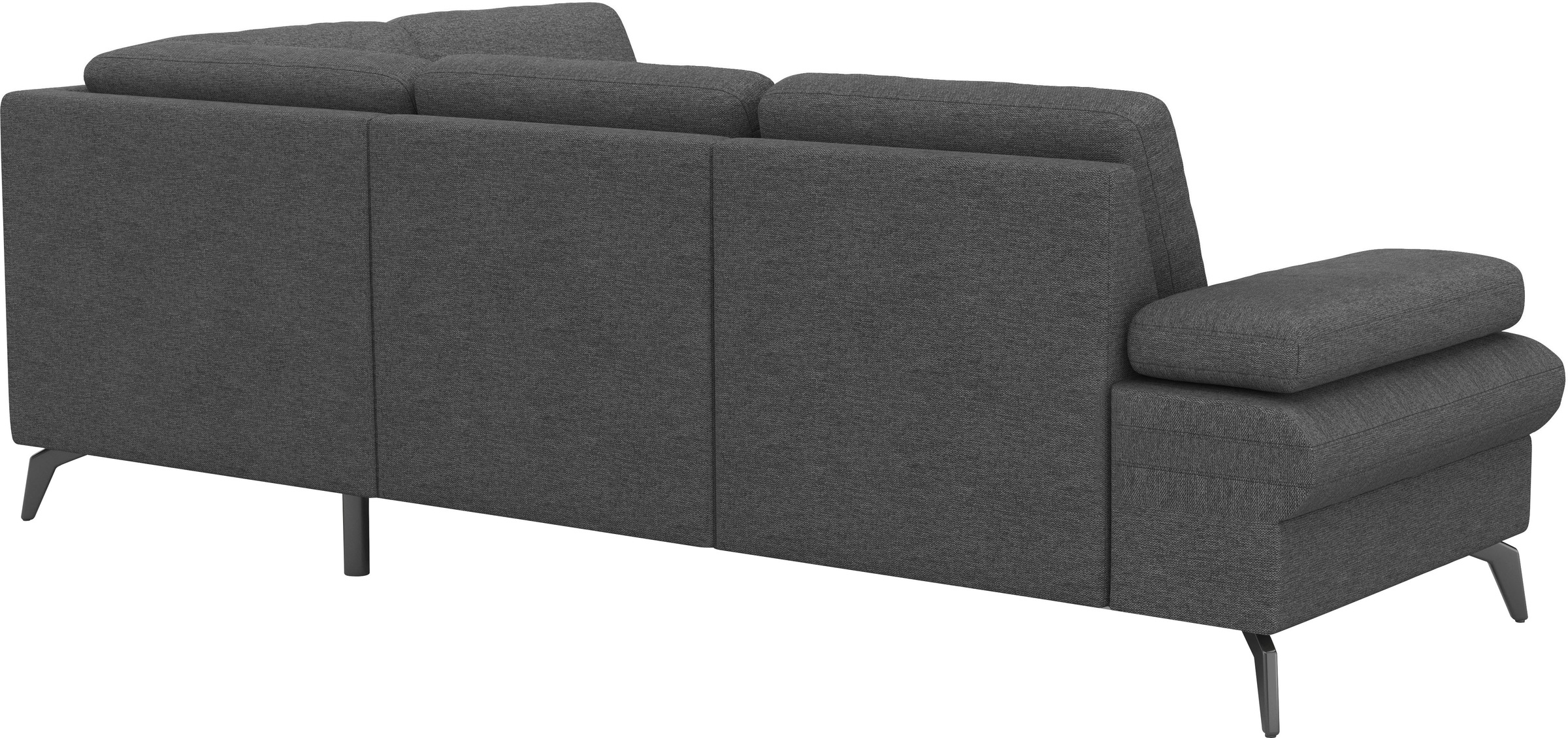 sit&more Ecksofa »Morris Jubi L-Form«, inkl. Armteilfunktion und 1 Zierkissen, wahlweise mit Bettfunktion