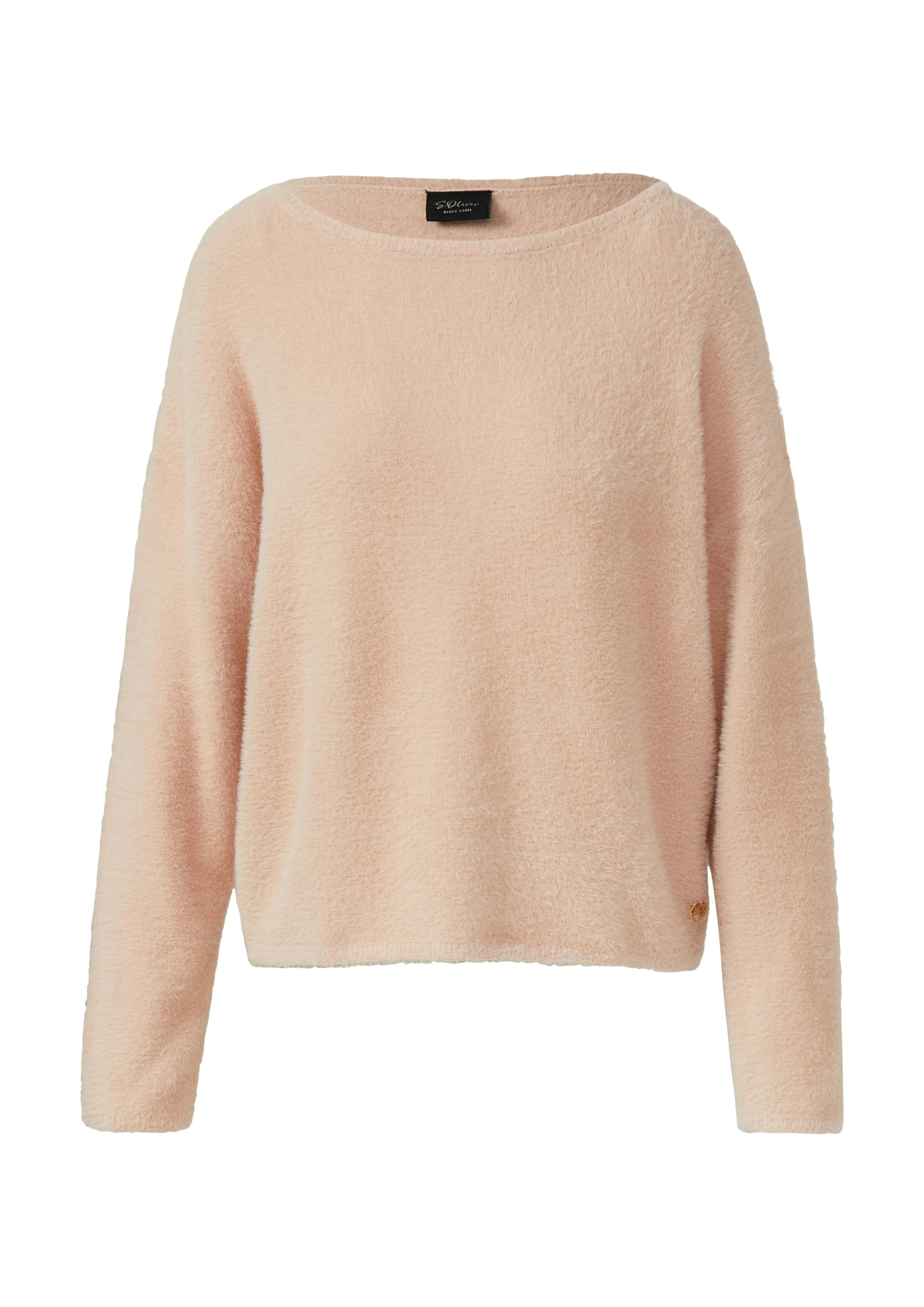 s.Oliver BLACK LABEL Strickpullover mit U-Boot Ausschnitt