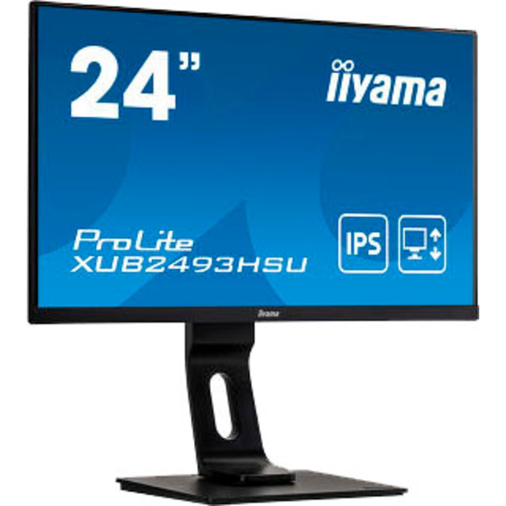 Iiyama LED-Monitor »PROLITE XUB2493HSU-B1«, 60,5 cm/23,8 Zoll, 1920 x 1080 px, Full HD, 4 ms Reaktionszeit, 60 Hz