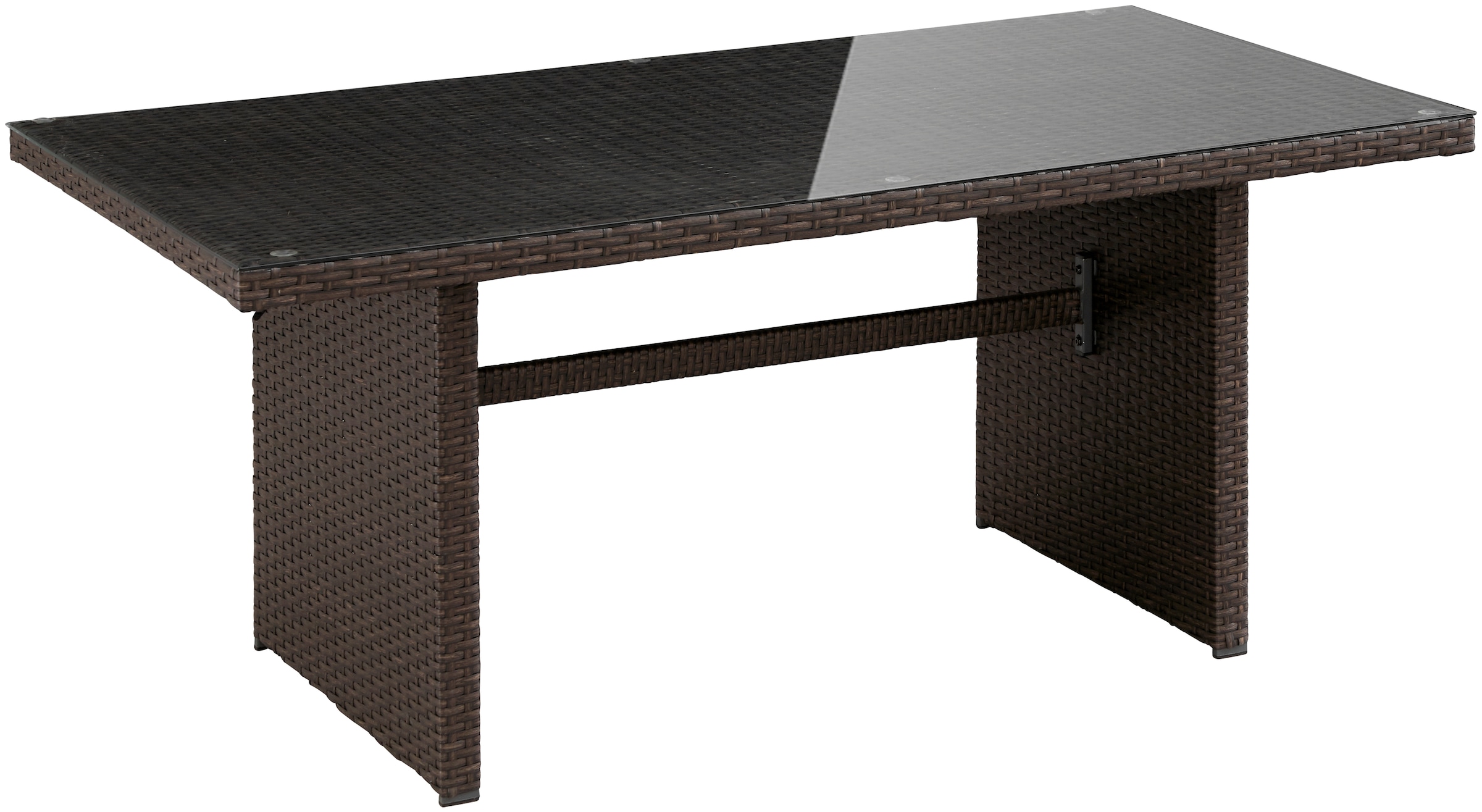 MERXX Gartenlounge-Set »Barcelona«, (5 tlg.), 2 Sofas, Sitzbank, Hocker, Tisch