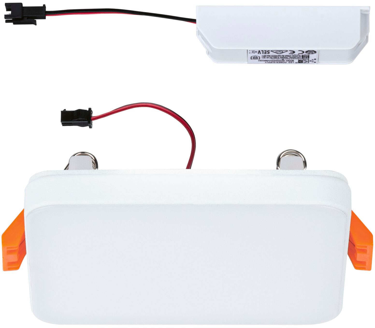 Paulmann LED Einbauleuchte »VariFitVeluna Edge IP44 eckig 90x90mm 500lm 4000K«, 1 flammig, VariFit IP44 eckig 90x90mm 500lm 4000K Weiß