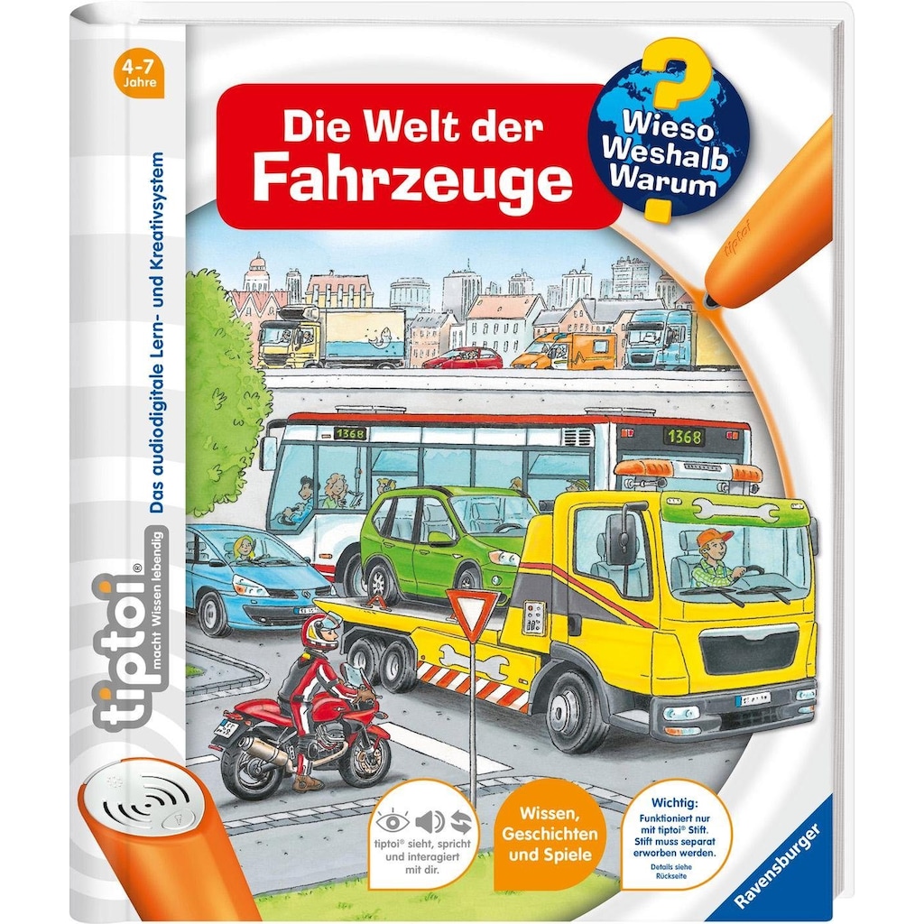 Ravensburger Buch »tiptoi® Die Welt der Fahrzeuge«, Made in Europe; FSC® - schützt Wald - weltweit