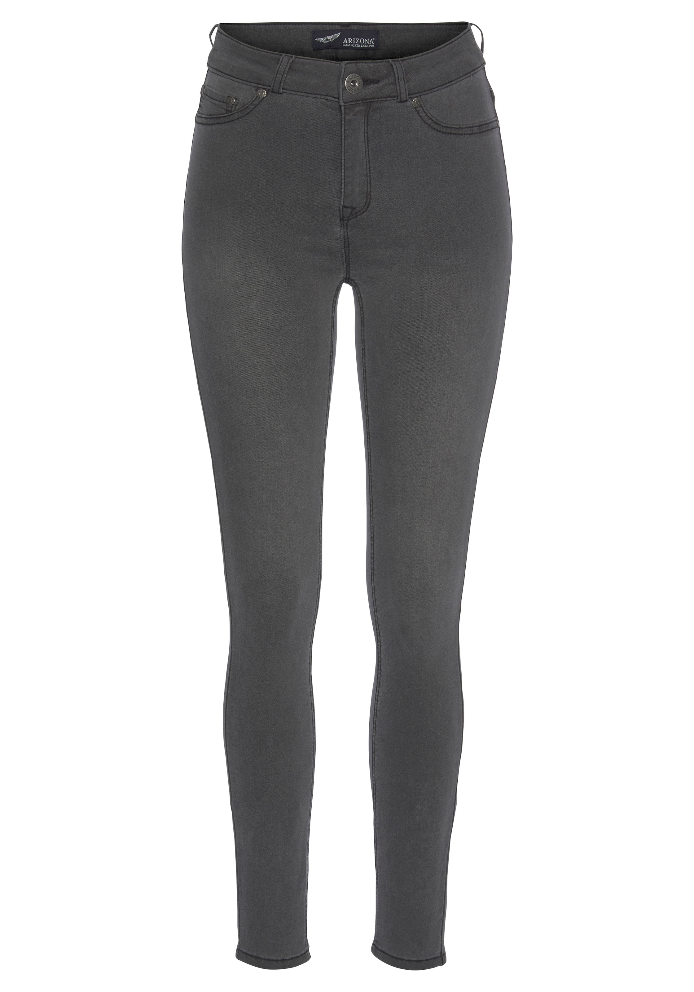 Arizona Skinny-fit-Jeans »Ultra Stretch«, extra-eng geschnittene Beinform, modische Used-Waschung