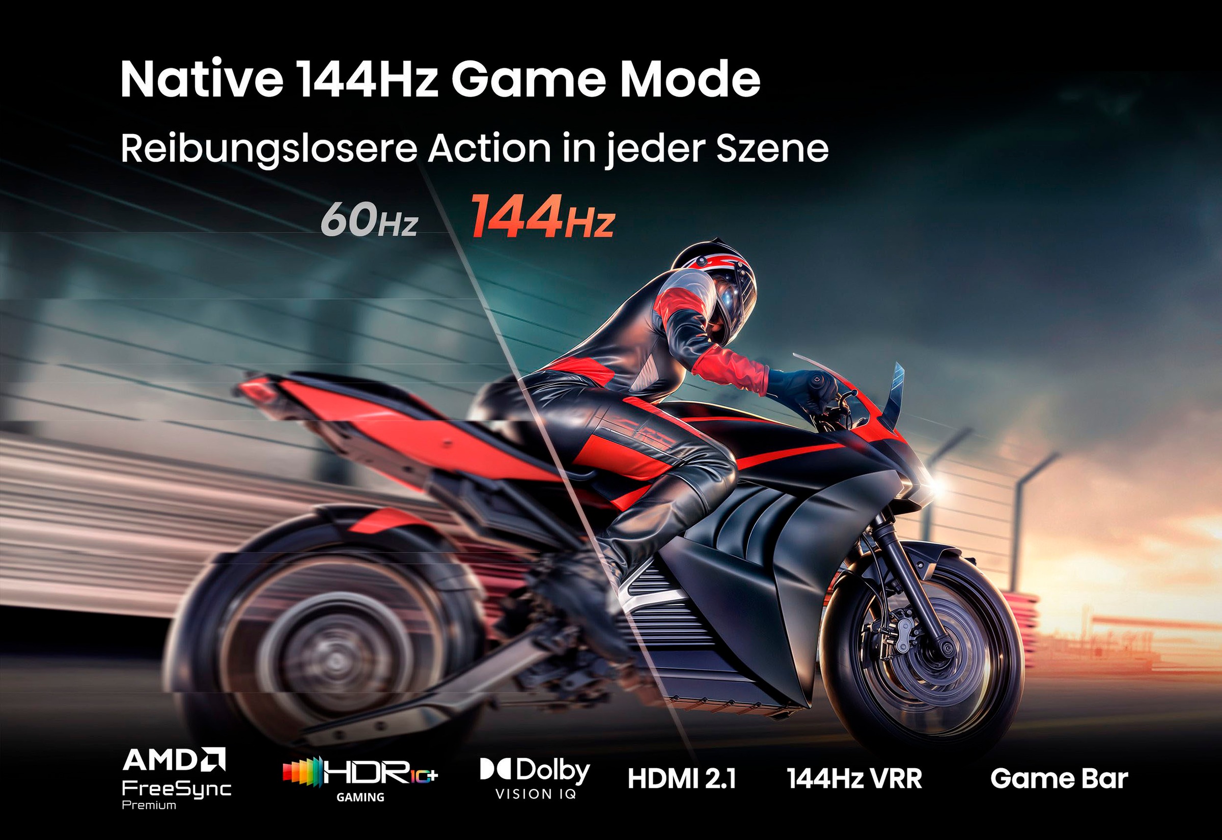 Hisense Mini-LED-Fernseher »55E8S« 139 cm/55 ″ Smart-TV inkl. HS2000 Soundbar im Wert von UVP €129
